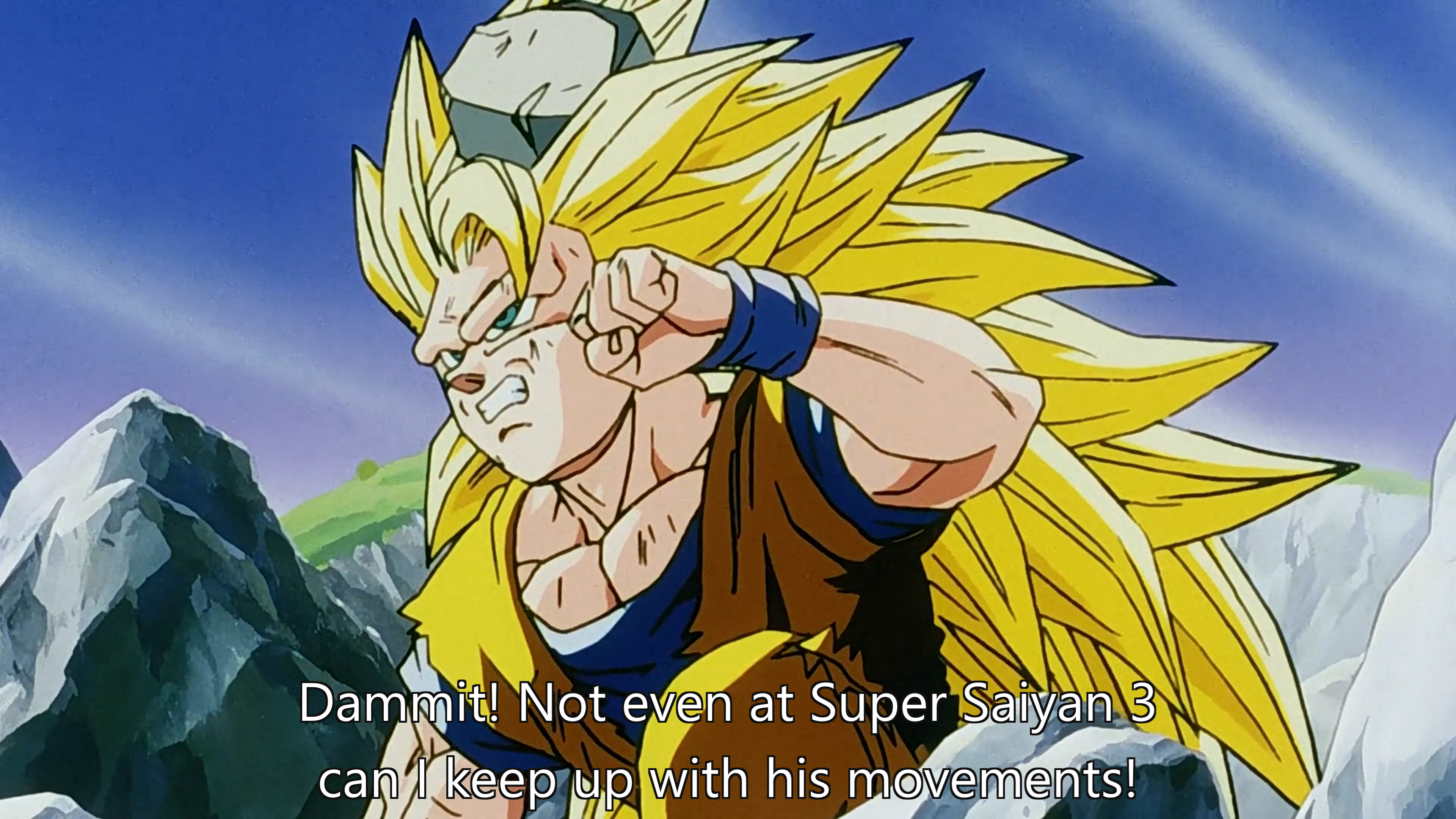 Spoken by Goku in Dragon Ball Z episode 280