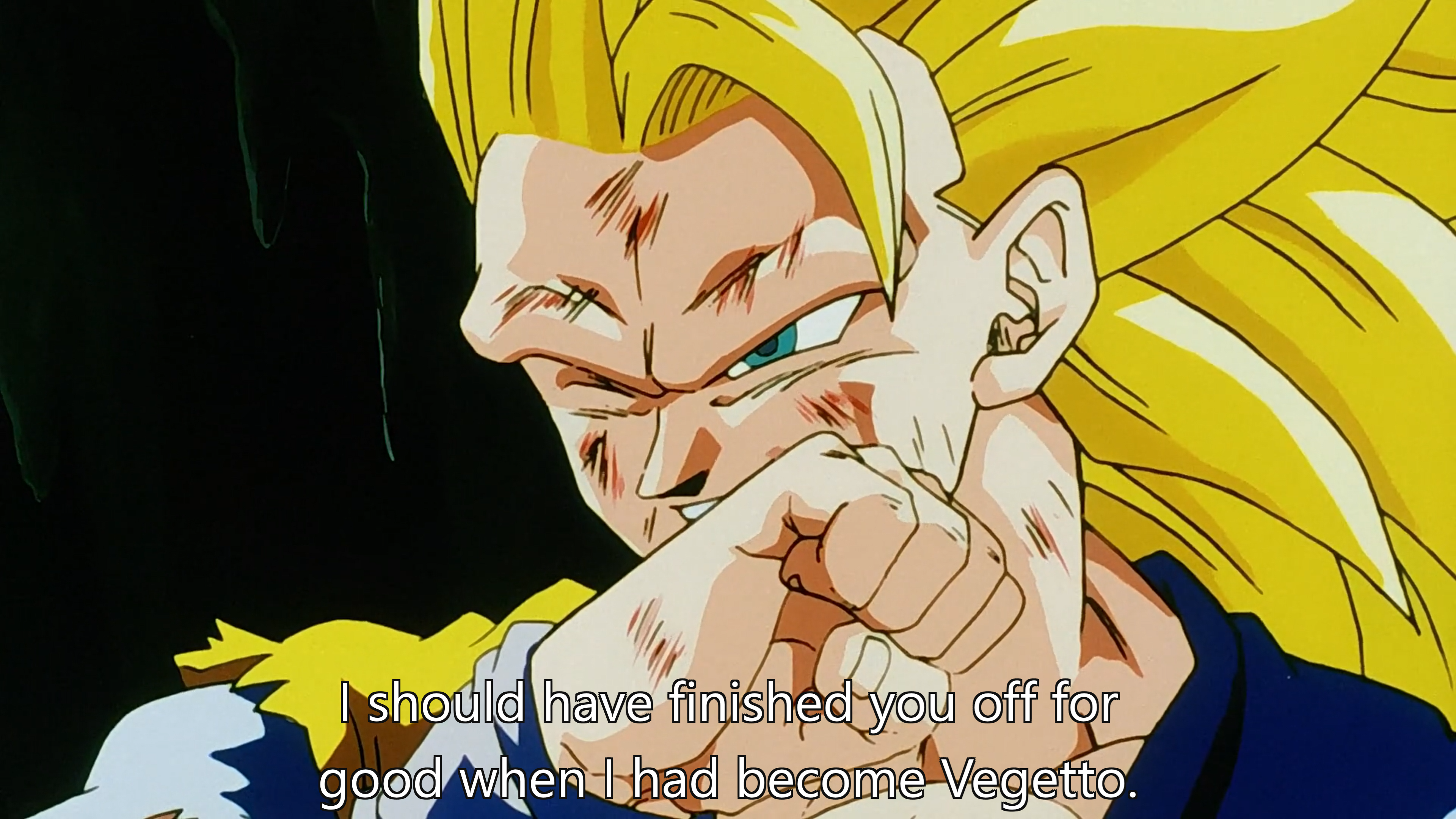 Spoken by Goku in Dragon Ball Z episode 281