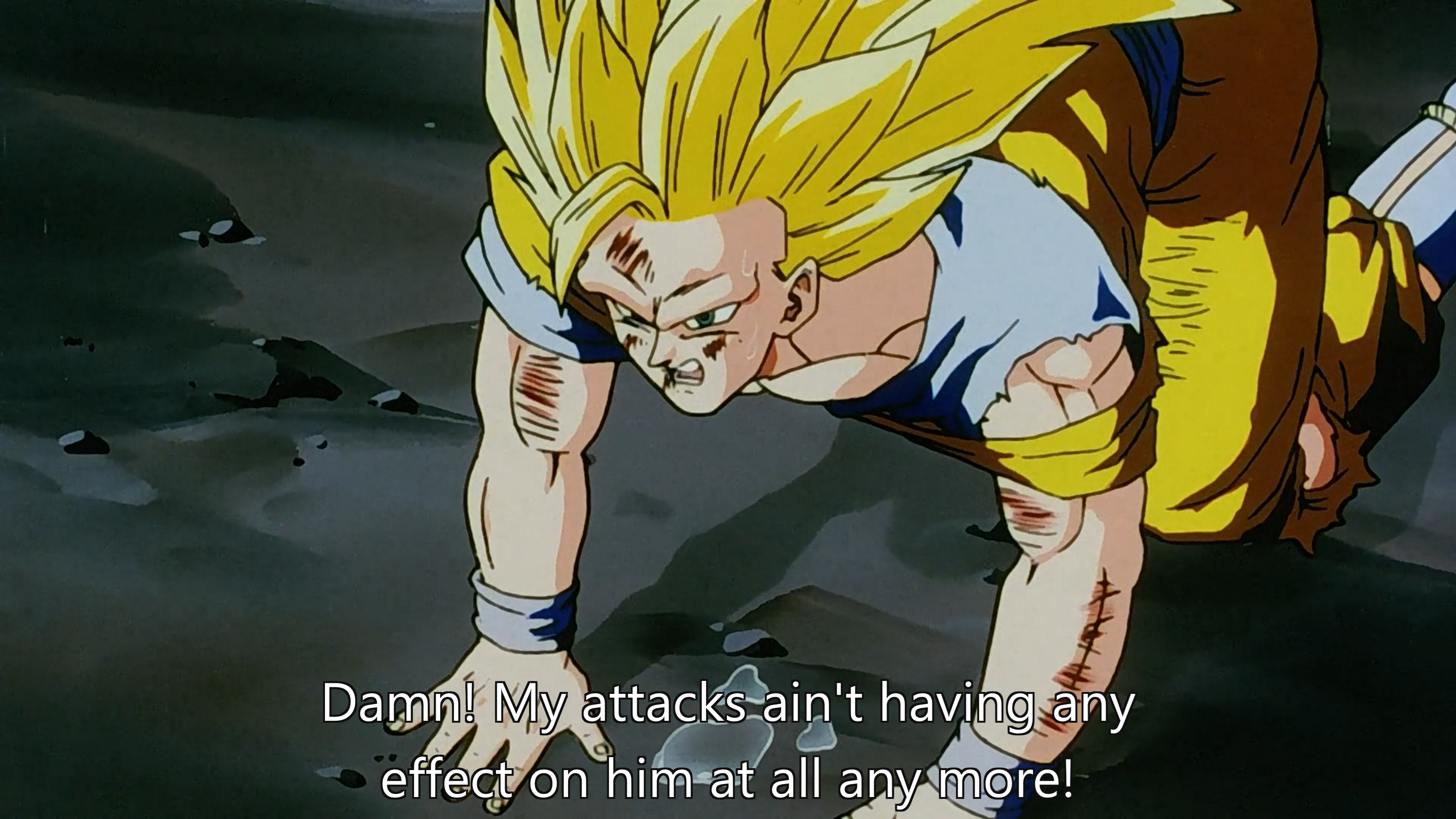 Spoken by Goku in Dragon Ball Z episode 281