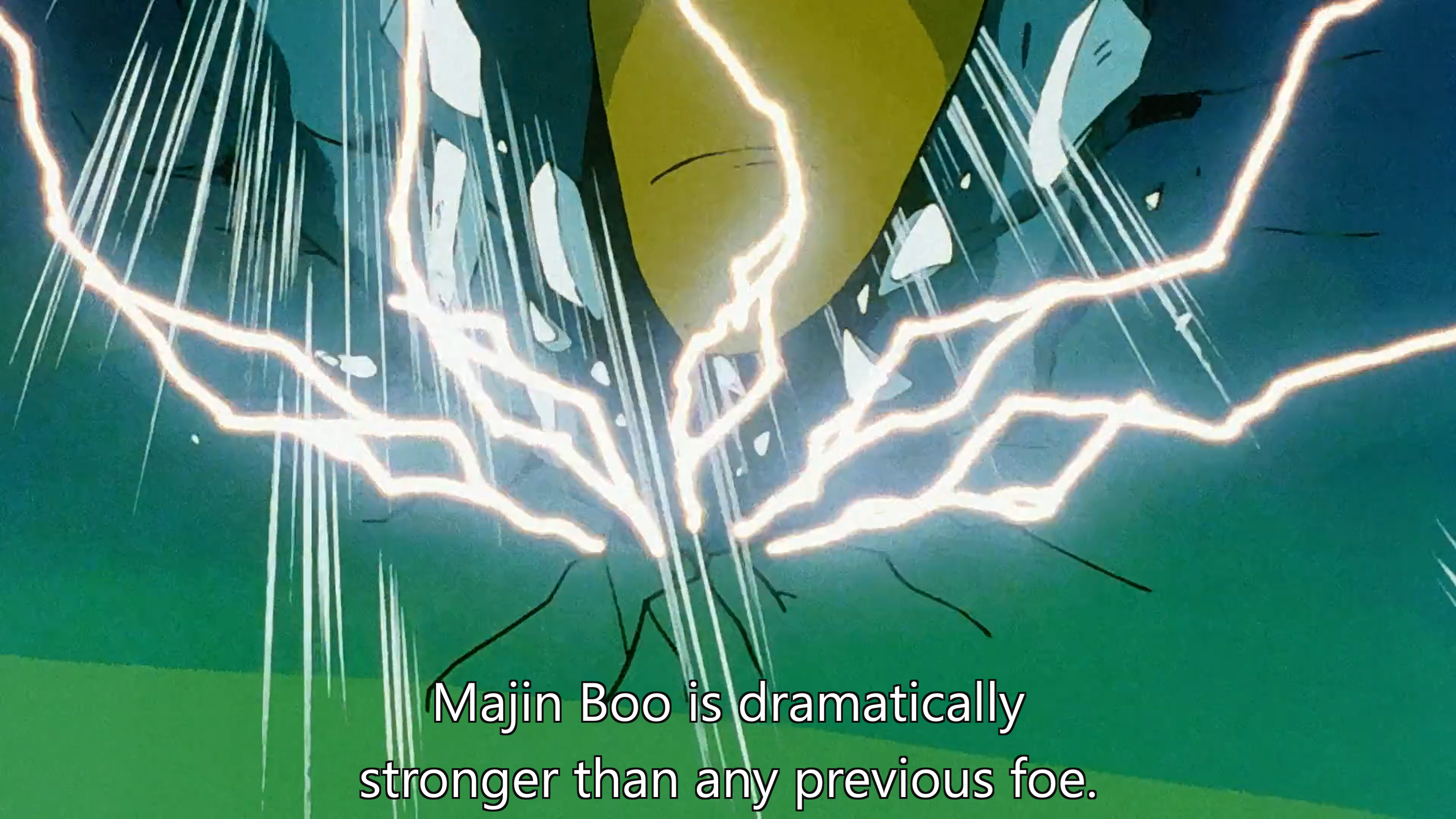 Spoken by the narrator in Dragon Ball Z episode 284