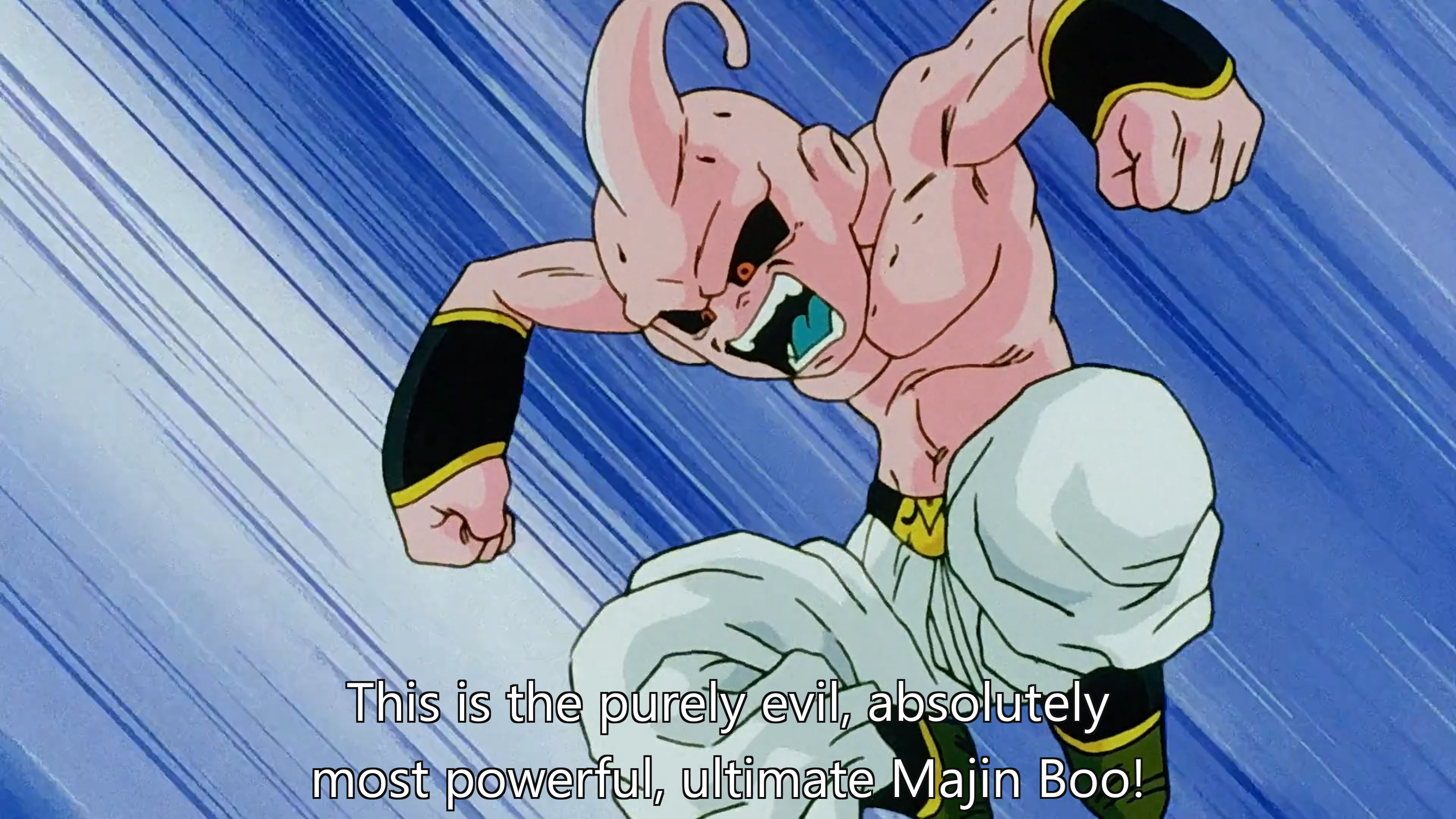 Spoken by the narrator in Dragon Ball Z episode 285