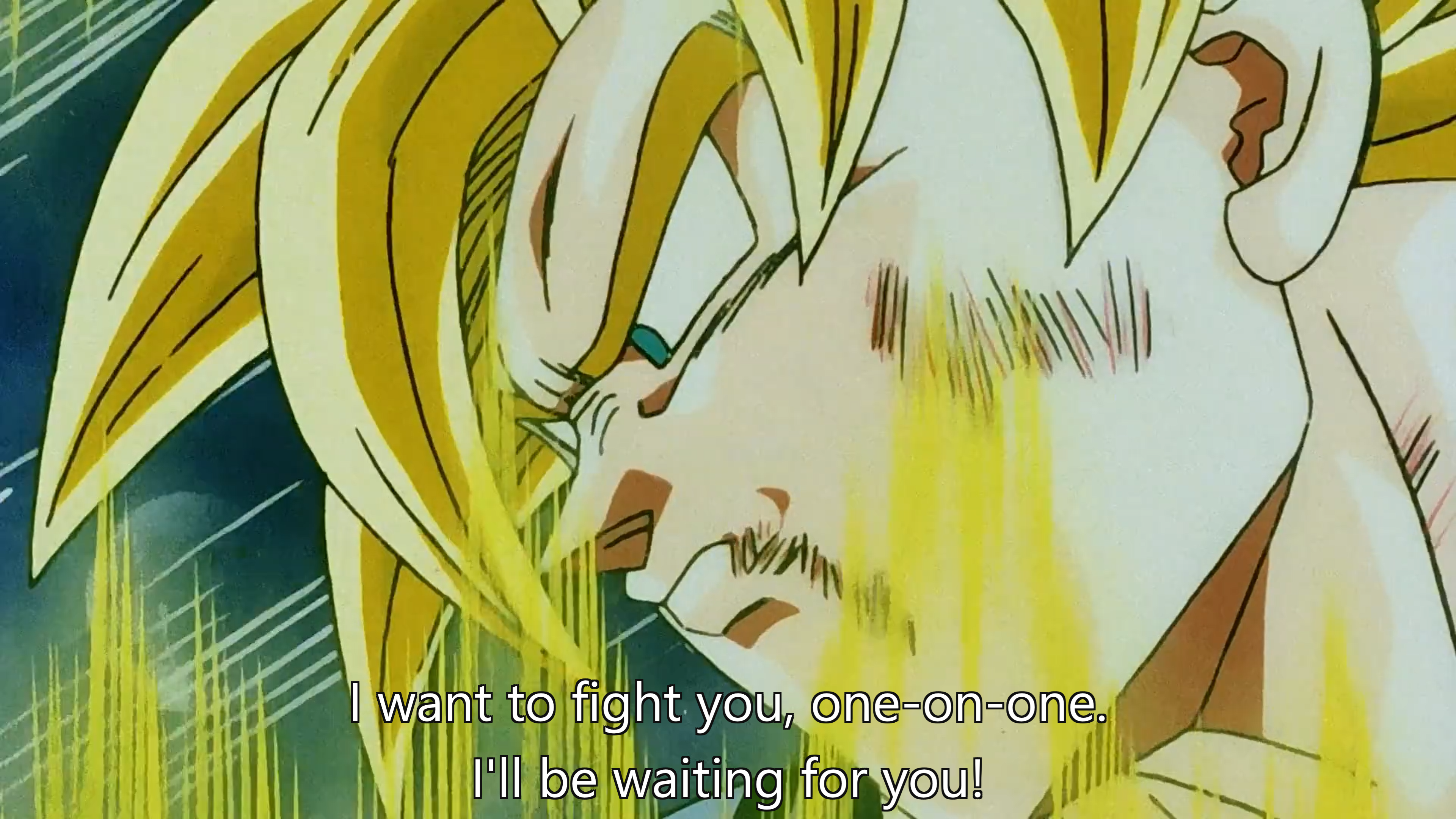 Spoken by Goku in Dragon Ball Z episode 286