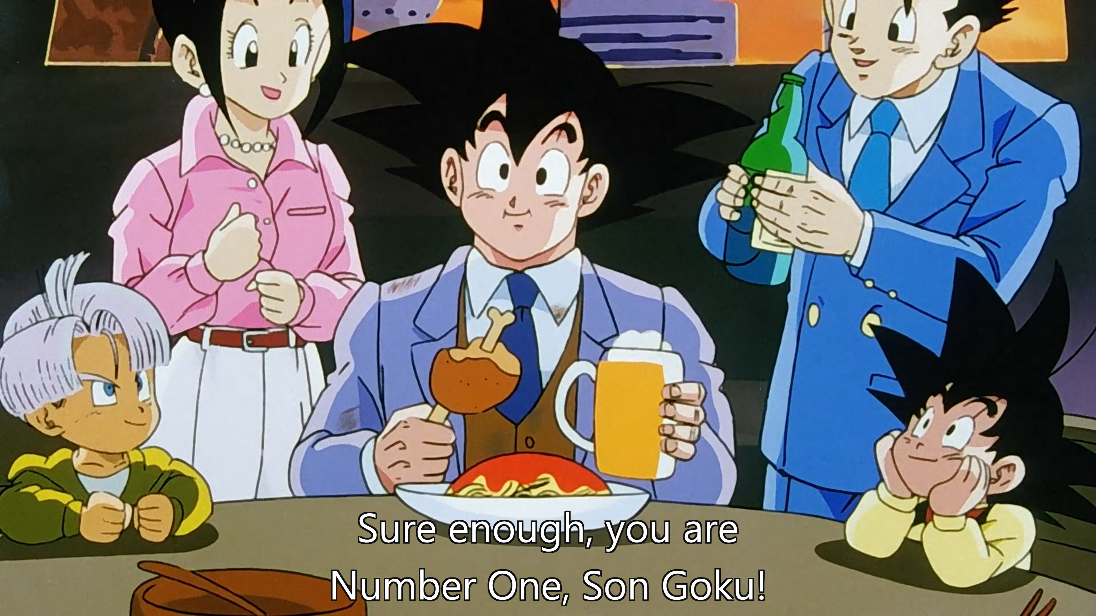 Spoken by the narrator in Dragon Ball Z episode 288