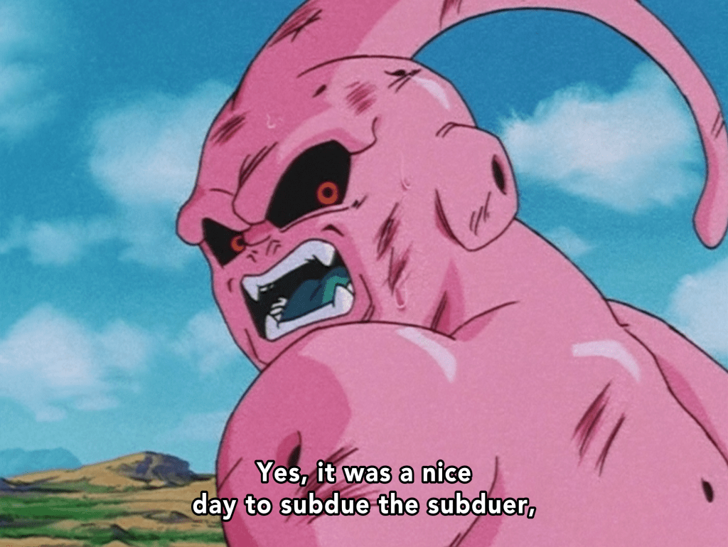 Funimation's dub of Dragon Ball Z episode 264