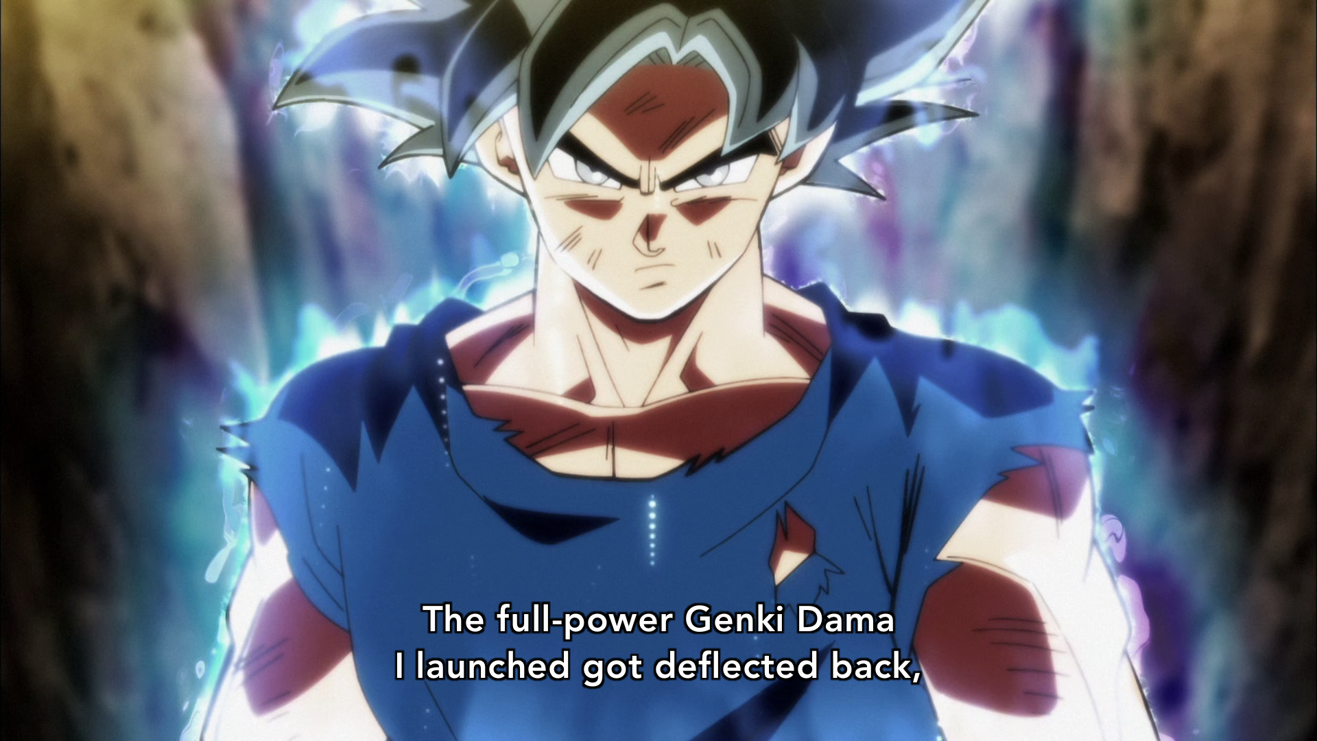 Spoken by Goku in the next episode preview at the end of Dragon Ball Super episode 109