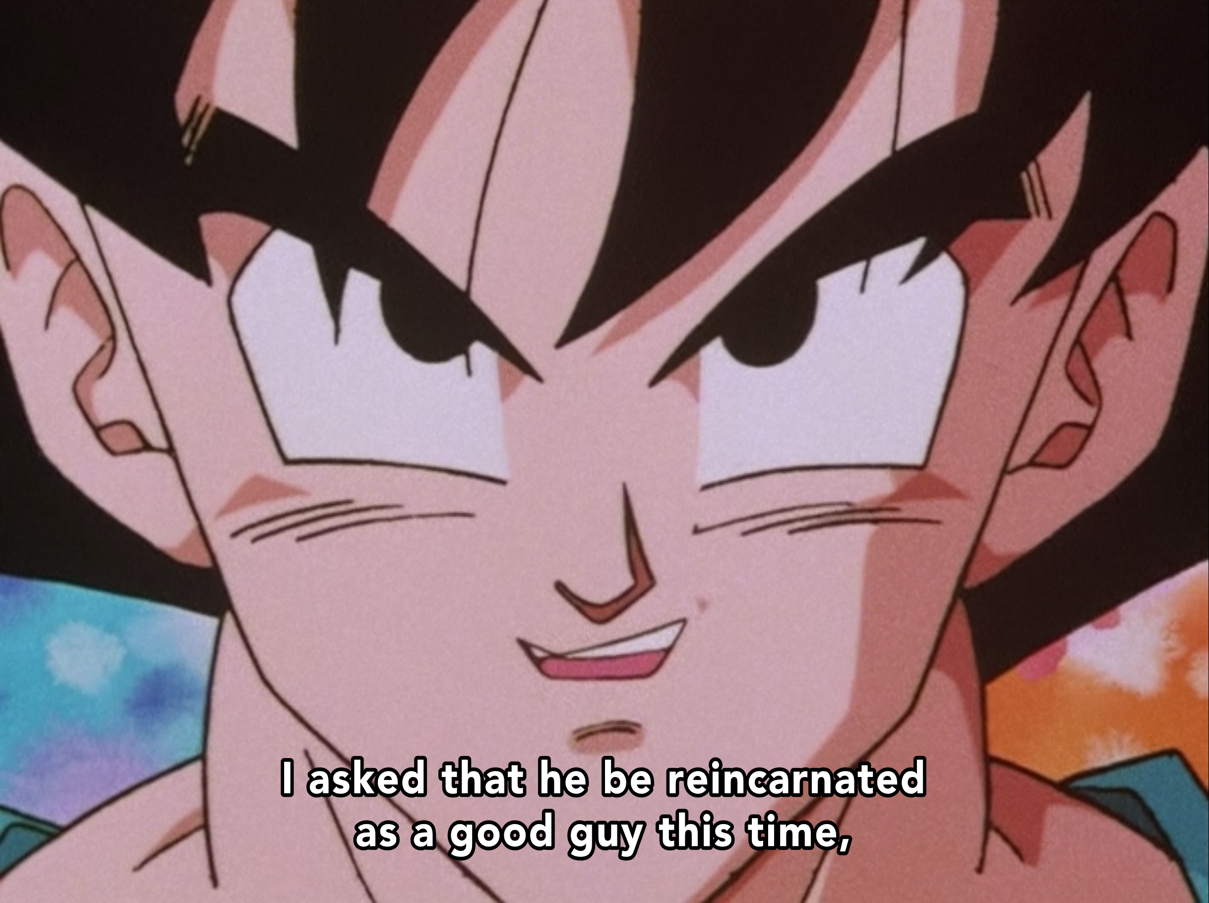 Spoken by Goku in Dragon Ball Z episode 290