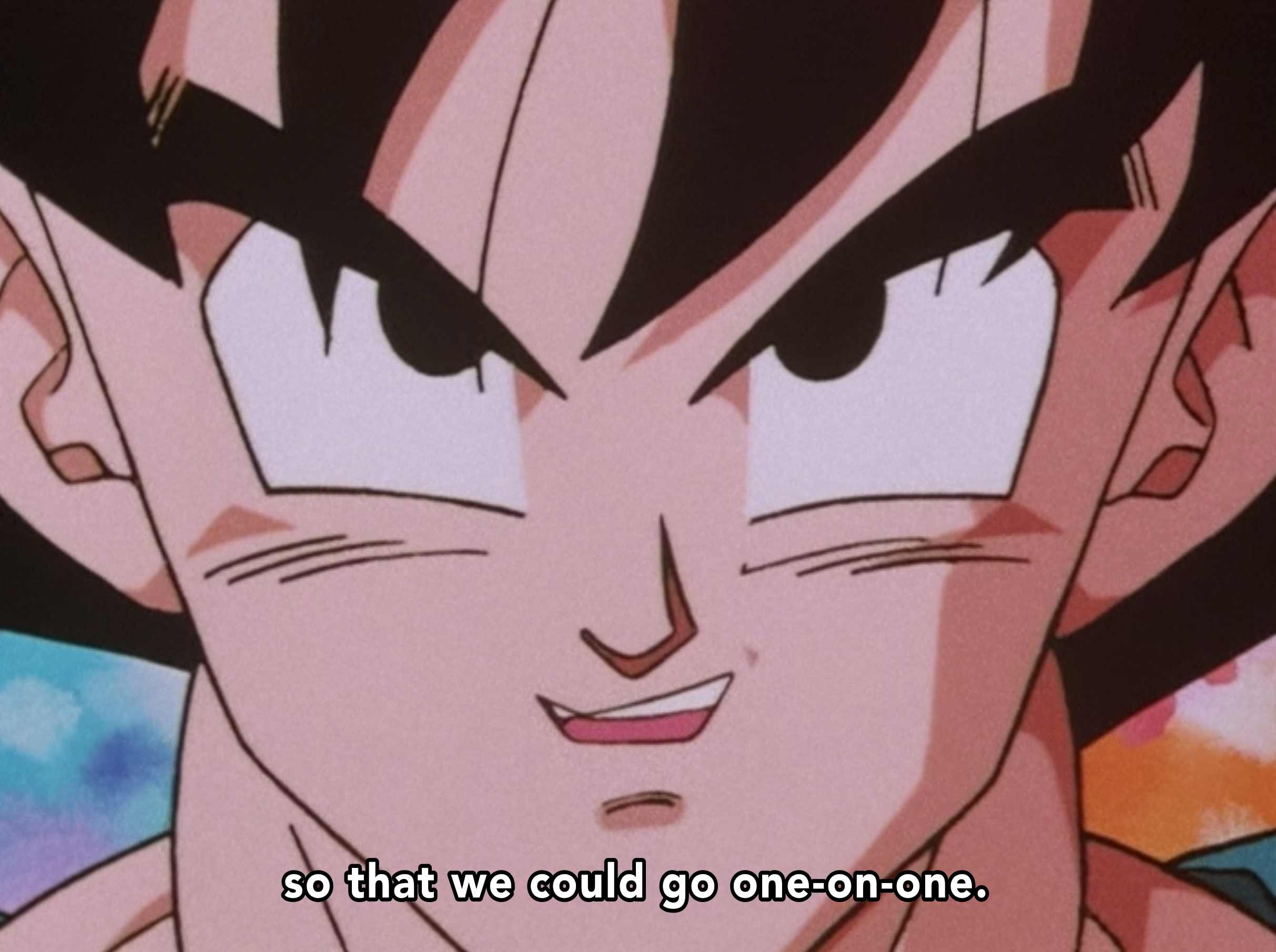 Spoken by Goku in Dragon Ball Z episode 290