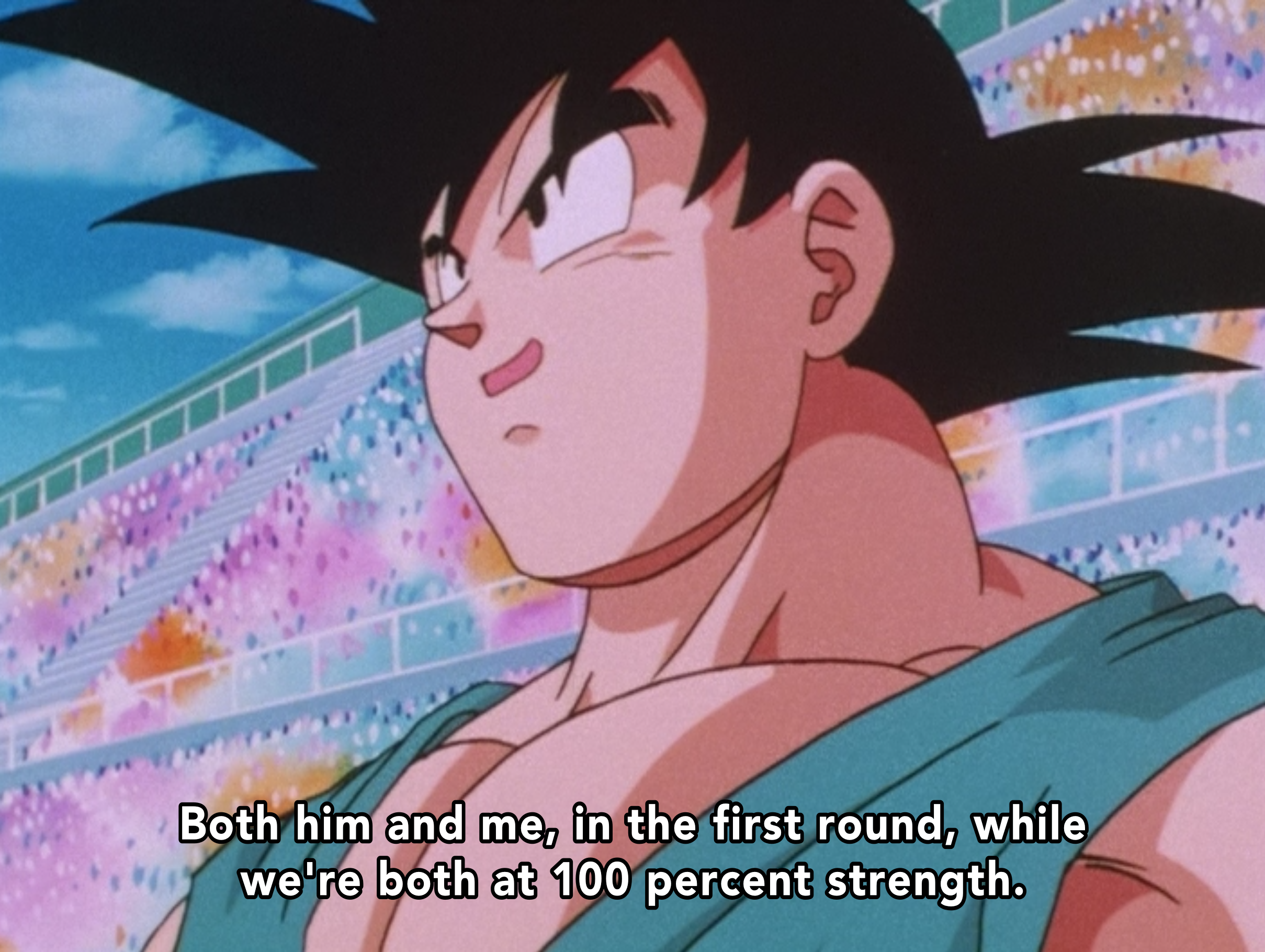 Spoken by Goku at the start of Dragon Ball Z episode 291