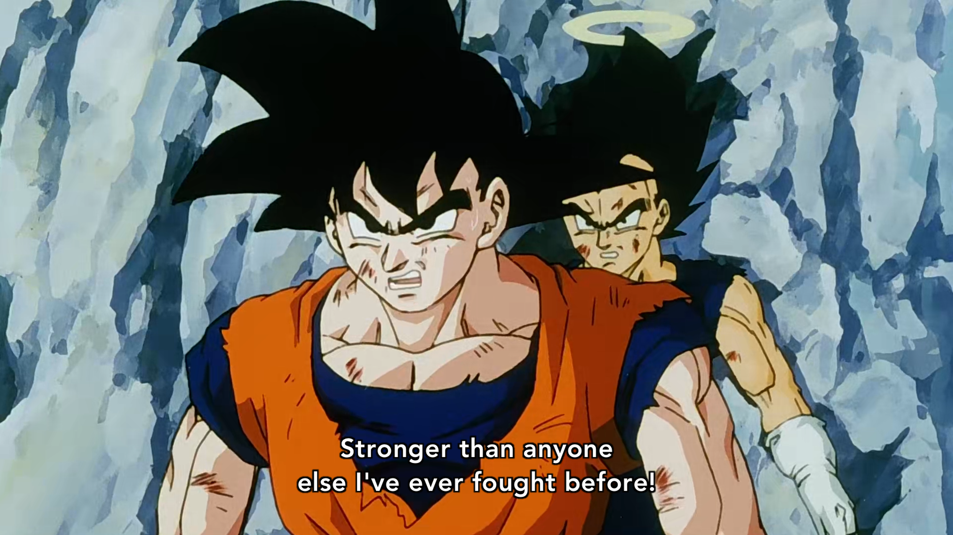 Spoken by Goku in Dragon Ball Z episode 280