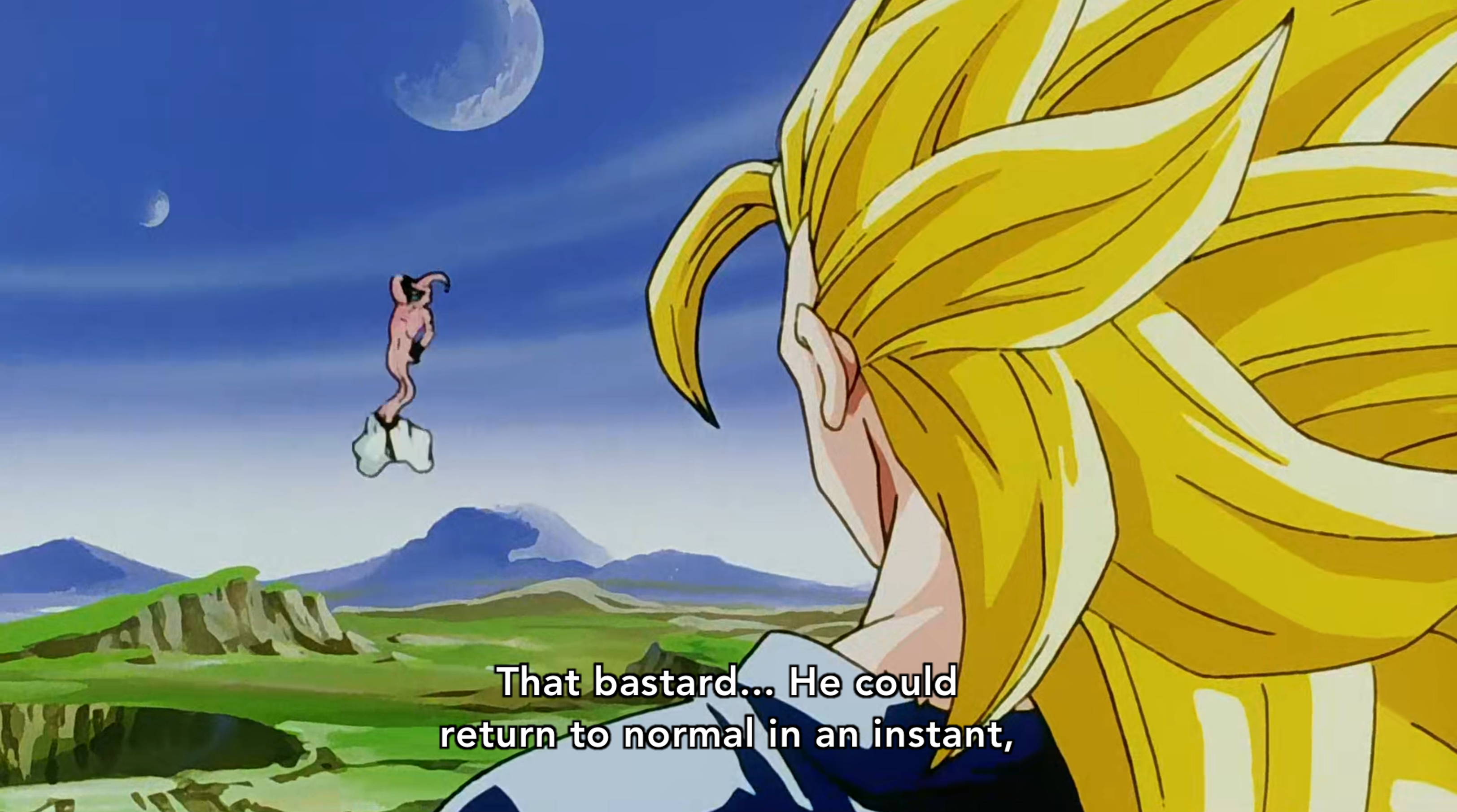 Spoken by Goku in Dragon Ball Z episode 281