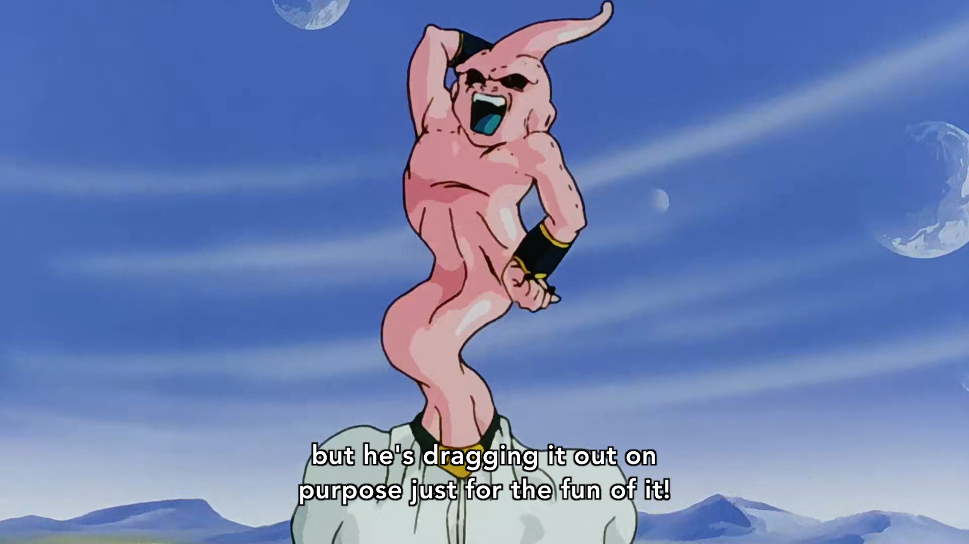 Spoken by Goku in Dragon Ball Z episode 281