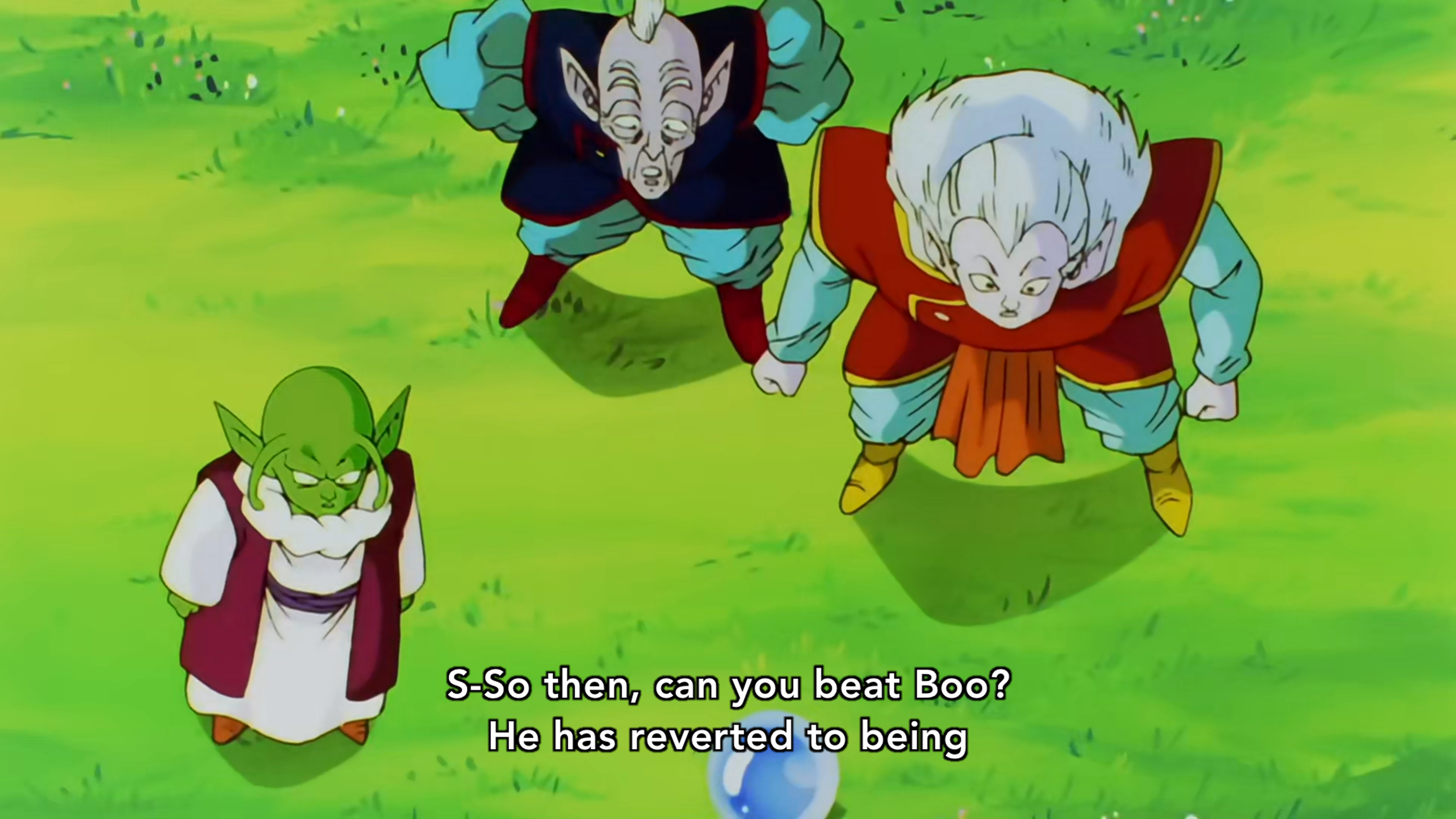 Spoken by Kibitoshin in Dragon Ball Kai episode 158