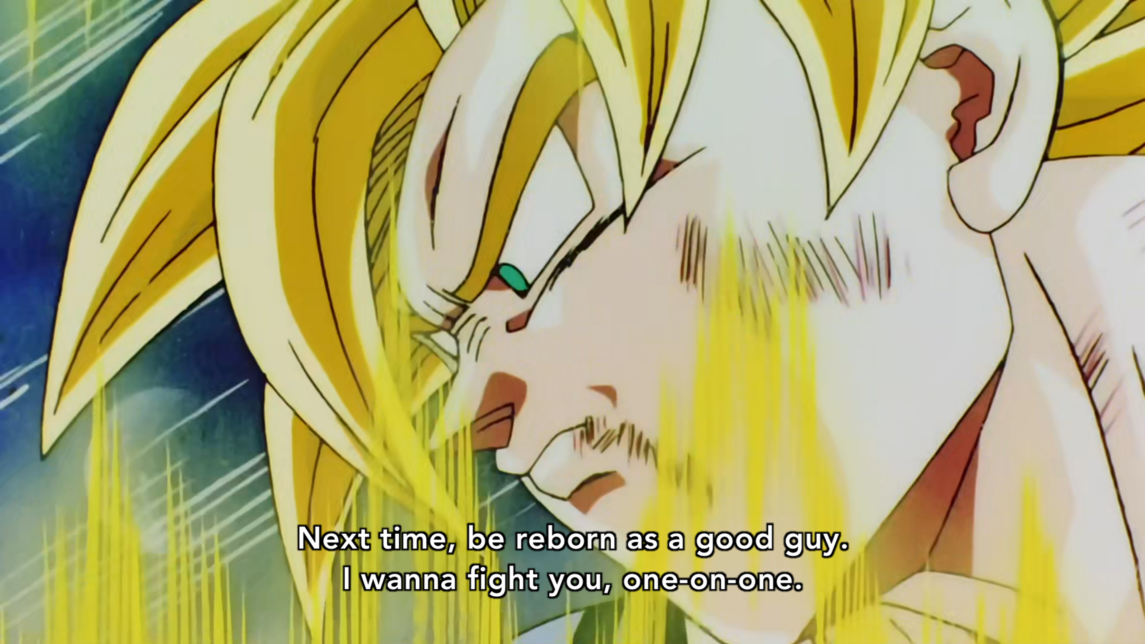 Spoken by Goku in Dragon Ball Kai episode 164