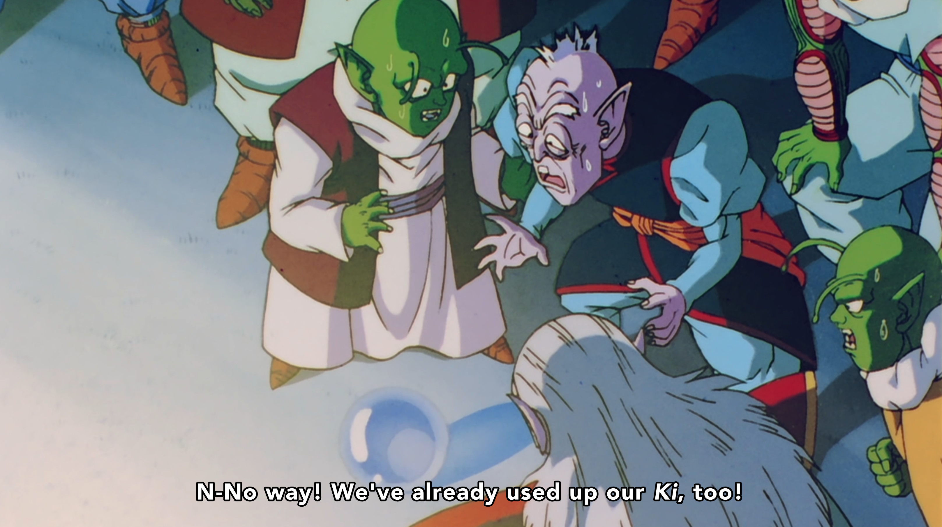 Spoken by Dende in Dragon Ball Kai episode 164