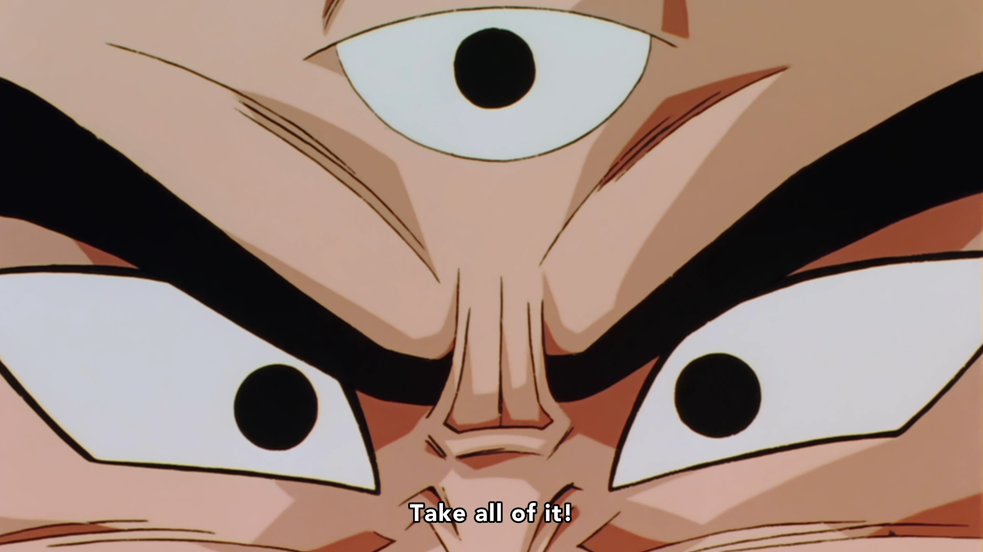 Spoken by Tenshinhan in Dragon Ball Kai episode 163