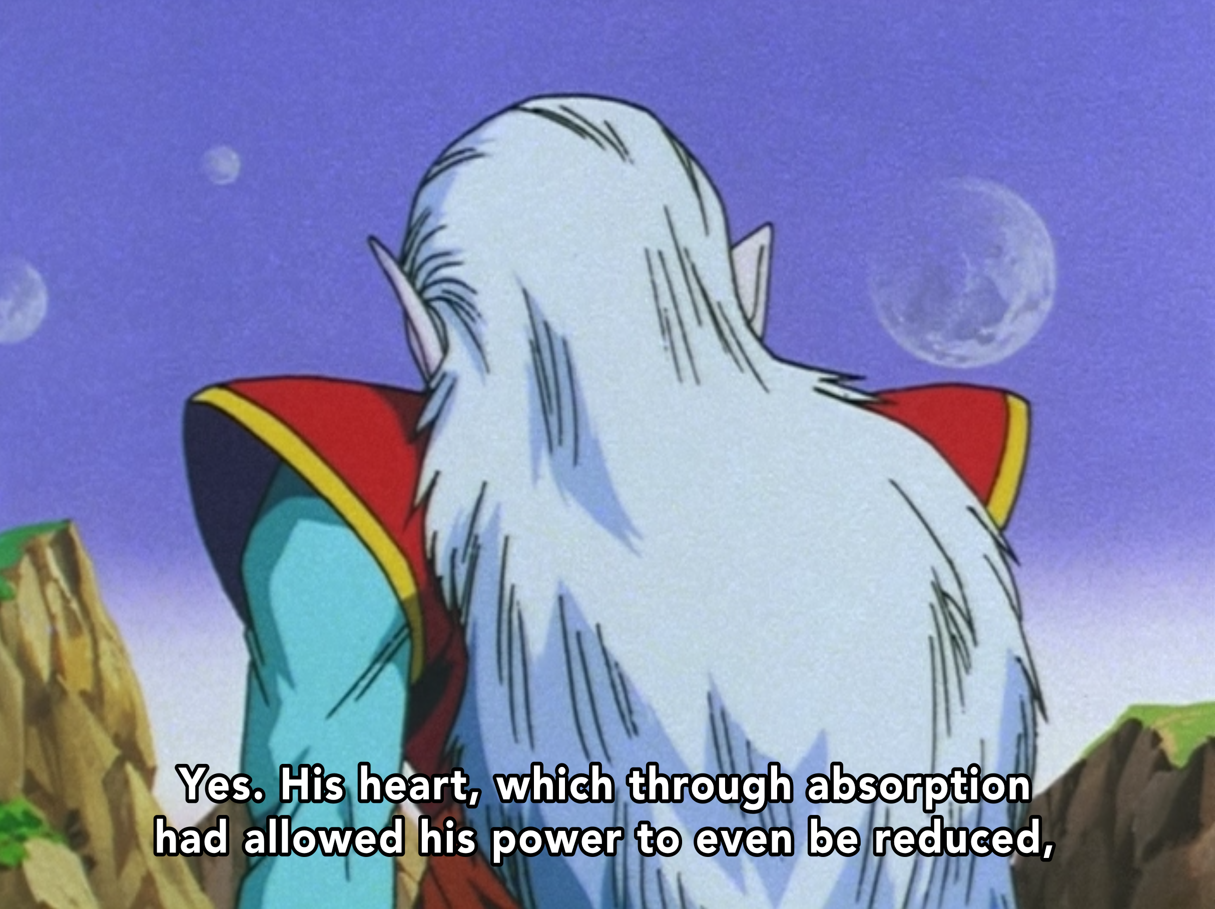 Spoken by Kibitoshin in Dragon Ball Z episode 277