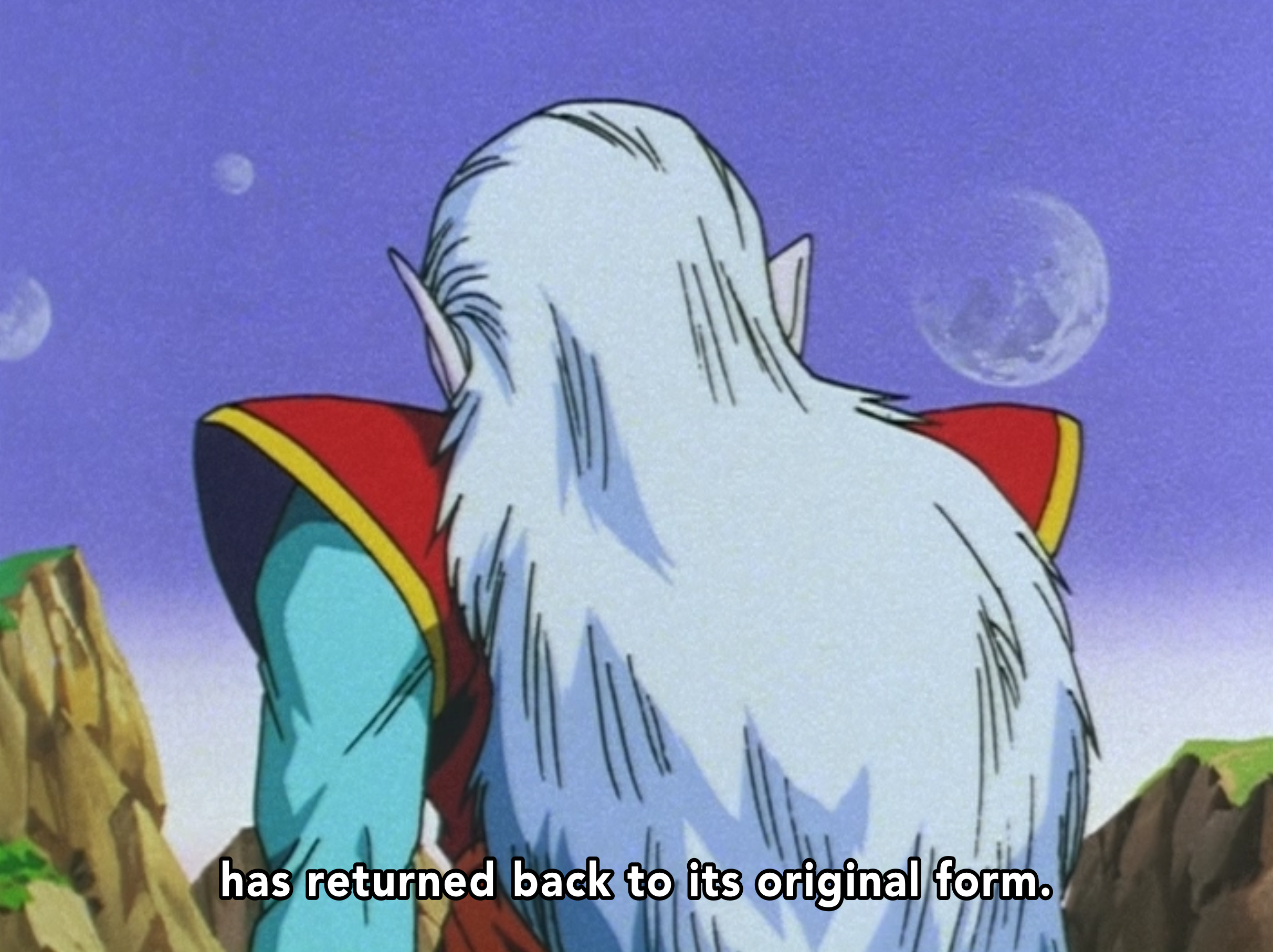 Spoken by Kibitoshin in Dragon Ball Z episode 277