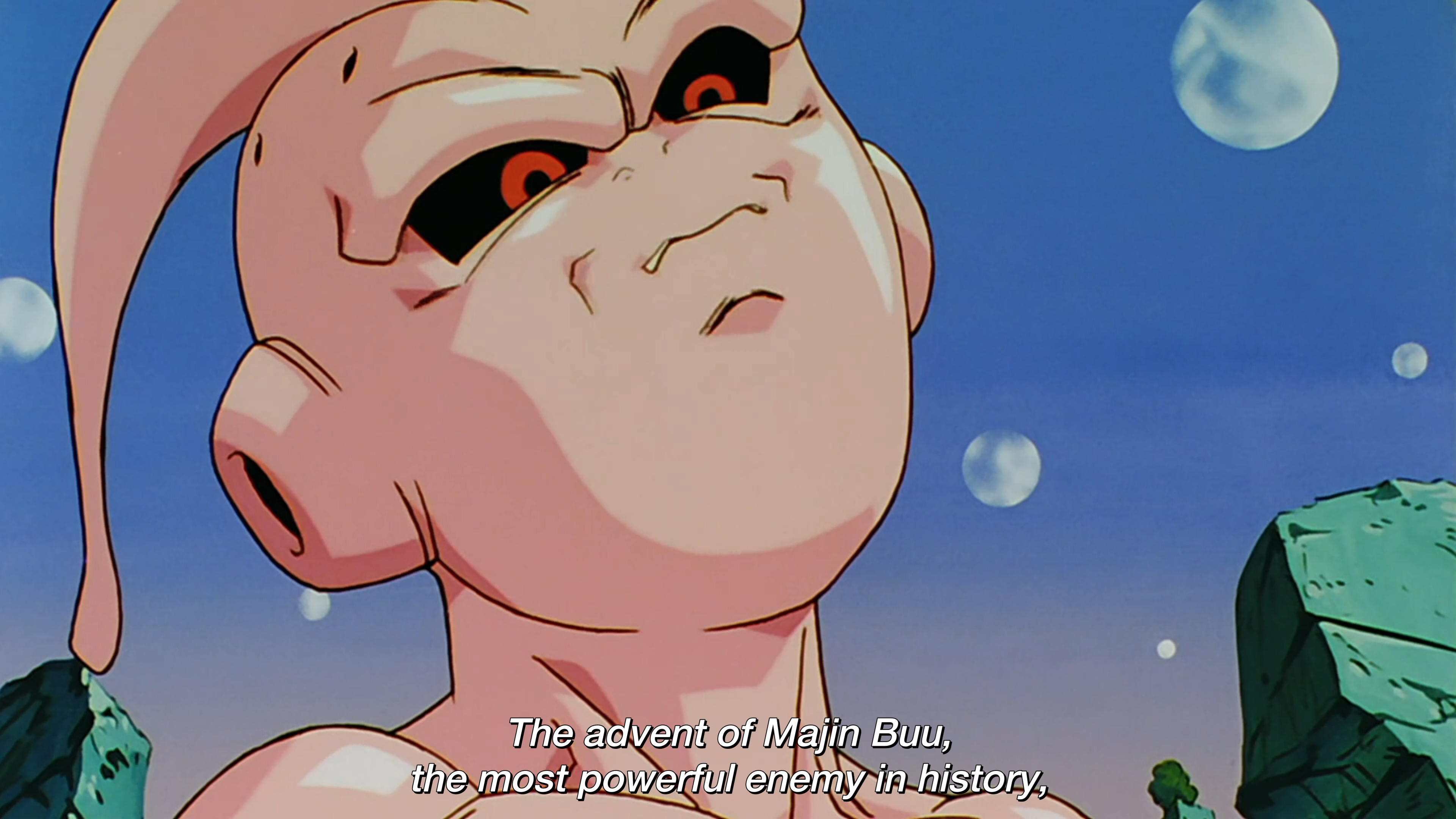 Spoken by the narrator in Dragon Ball Super episode 1