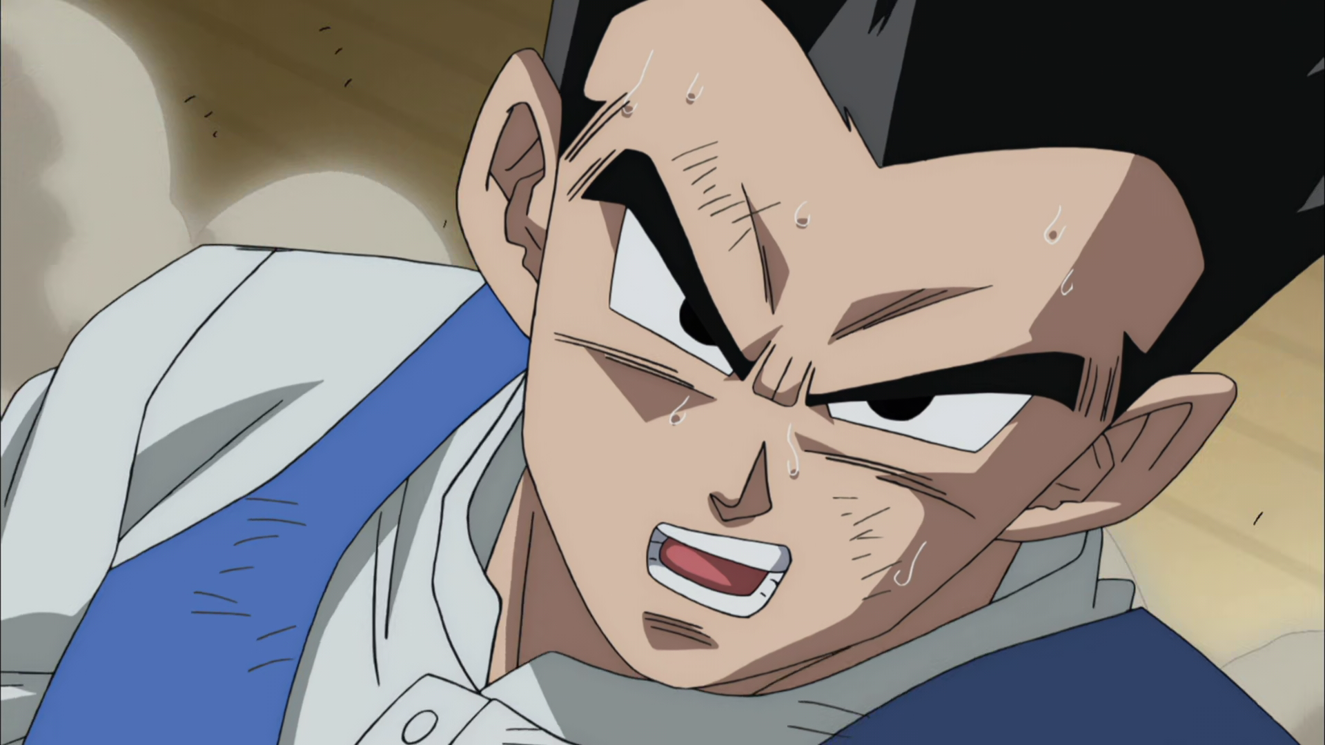 Dragon Ball Super episode 7. Gohan is defeated easily by Beerus.
