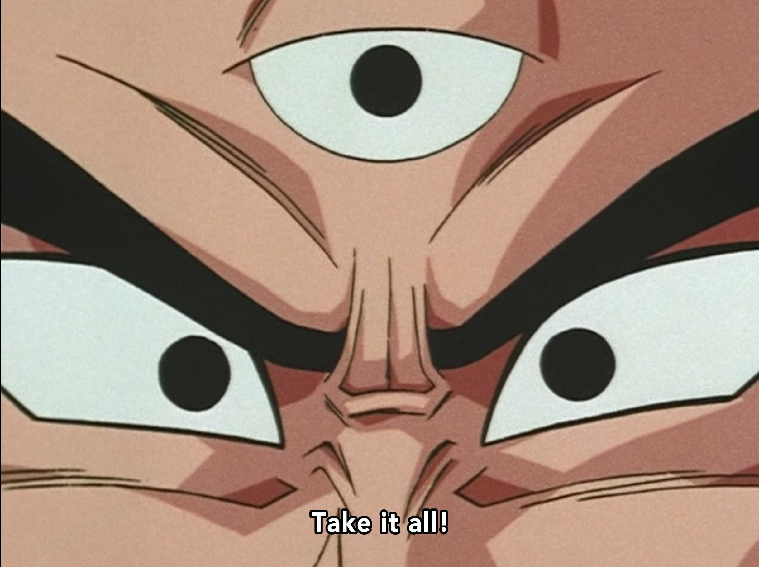 Spoken by Tenshinhan in Dragon Ball Z episode 284
