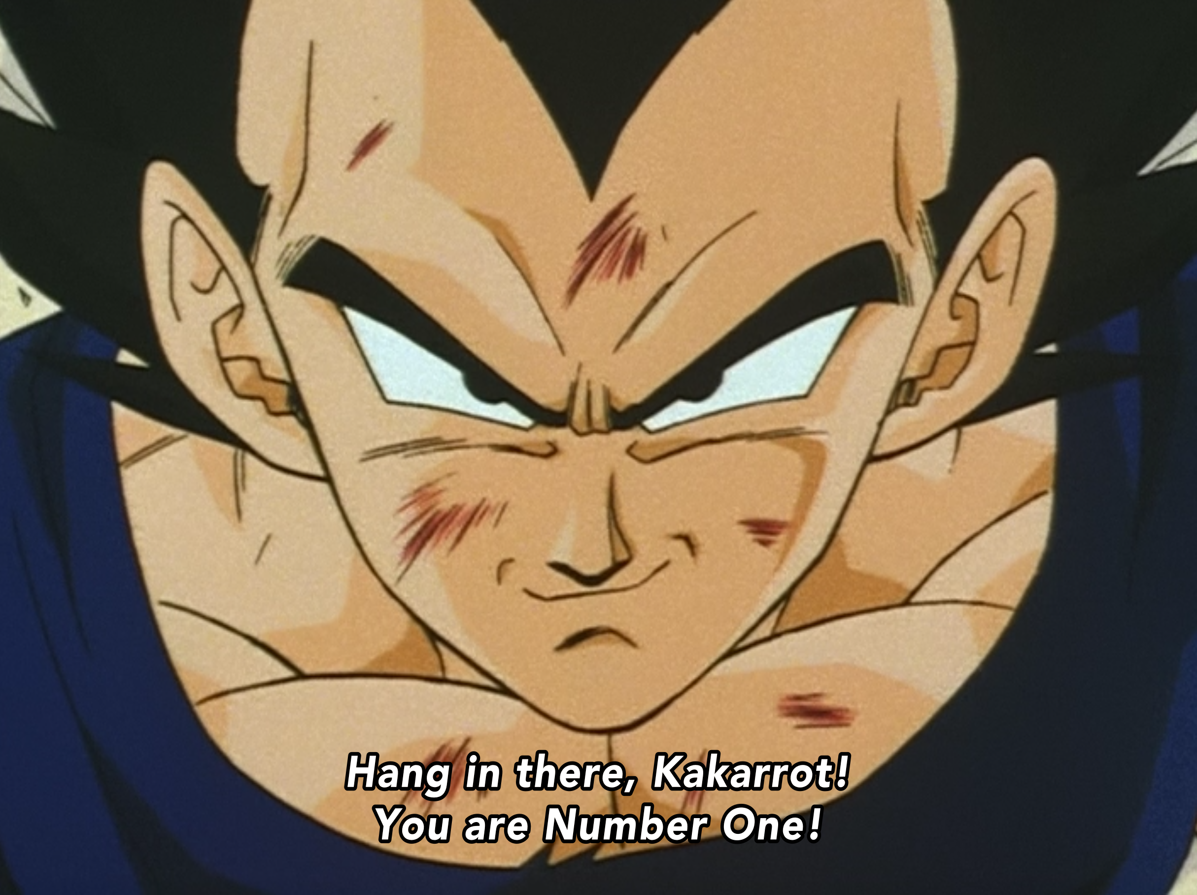 Spoken by Vegeta at the start of Dragon Ball Z episode 281