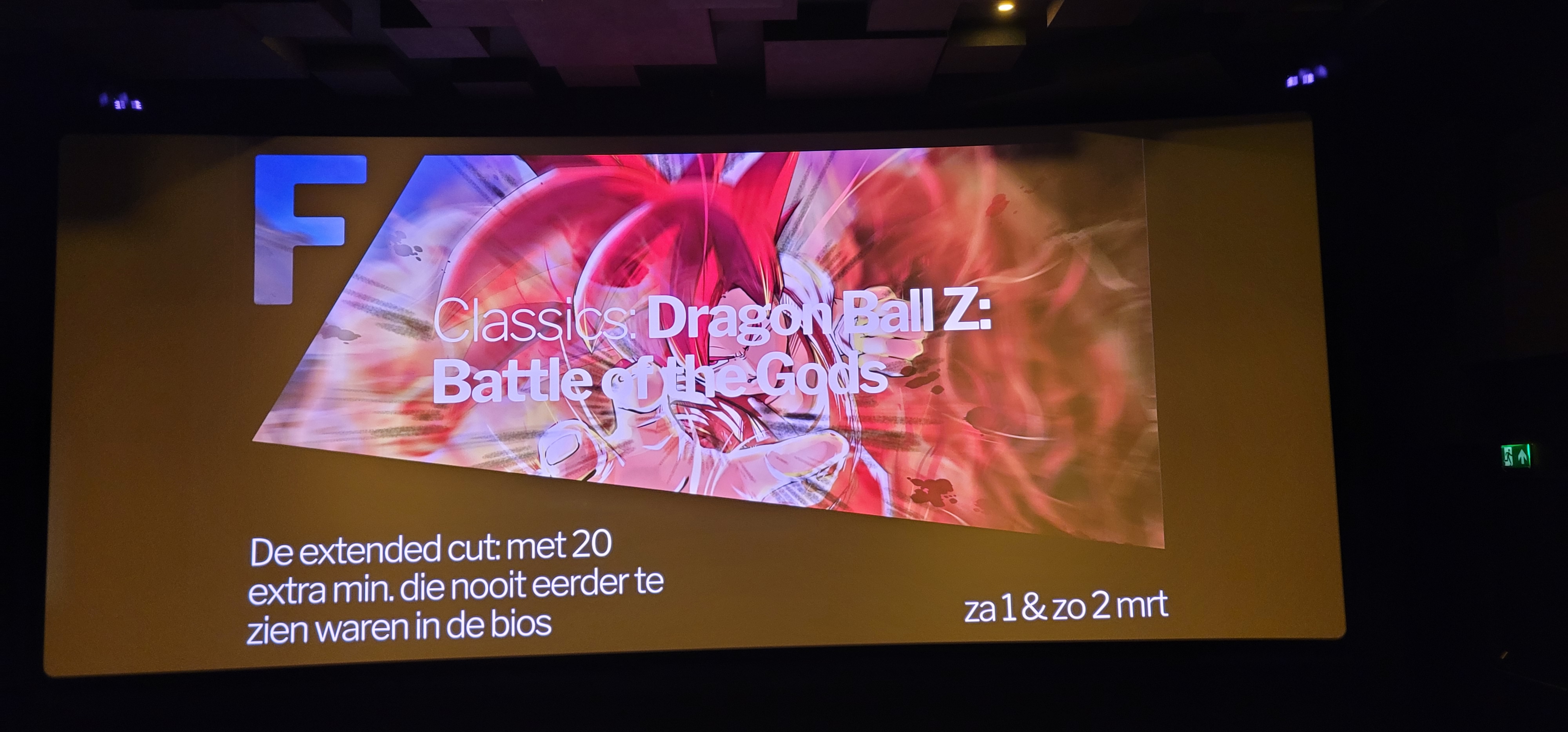 Re-screening of Dragon Ball Z: Battle of Gods in the Netherlands