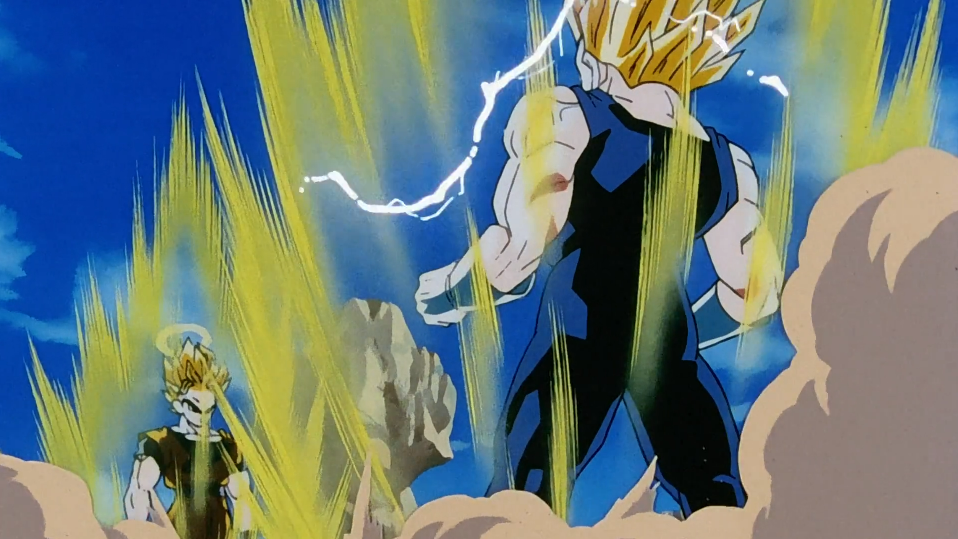 Super Saiyan 2 Goku and Vegeta in Dragon Ball Z episode 229