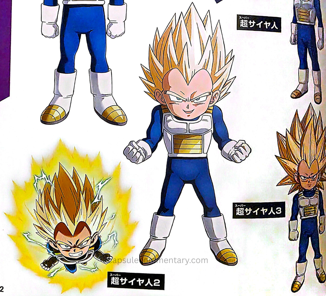 Dragon Ball Daima Special Booklet page 42. Notice the sparks when Super Saiyan 2 has an aura.