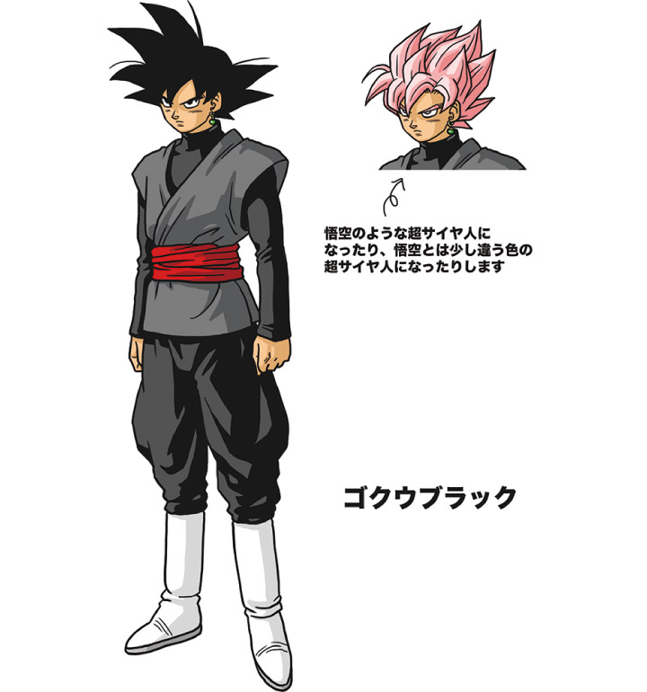 Toriyama on the Dragon Ball 30th Anniversary website: "He can transform into a Super Saiyan like Goku, or into a slightly different-colored Super Saiyan than Goku.”