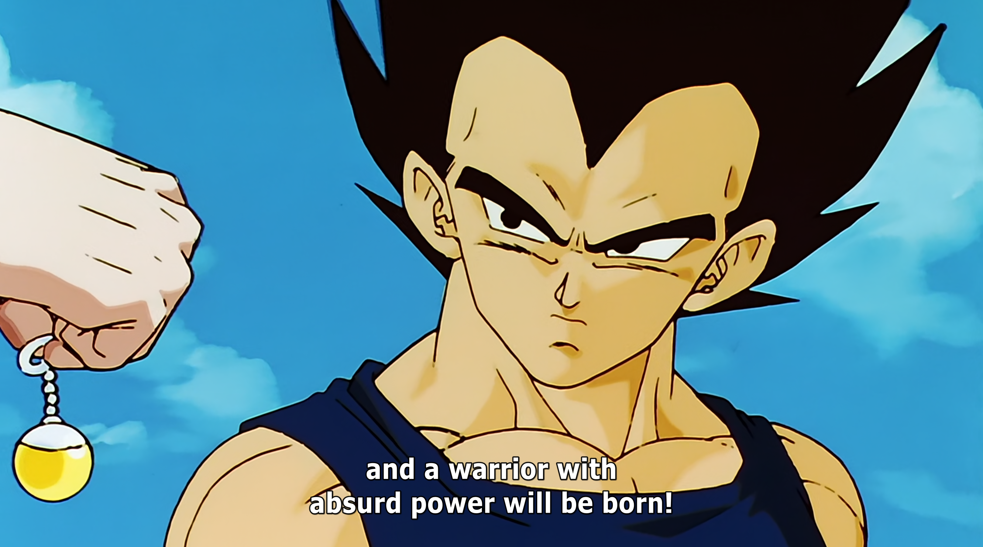 Goku explaining Potara Fusion to Vegeta in Dragon Ball Kai episode 152