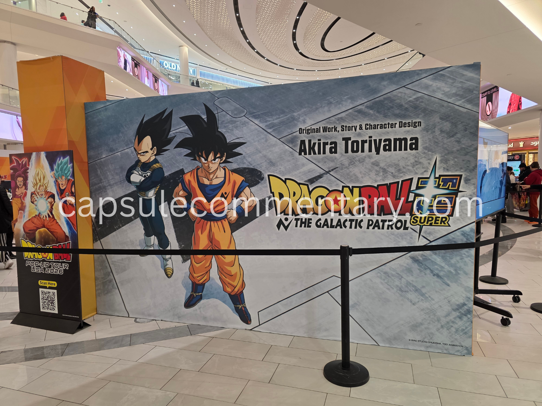 Dragon Ball Pop-Up Tour USA 2026 at the American Dream Mall in East Rutherford, New Jersey
