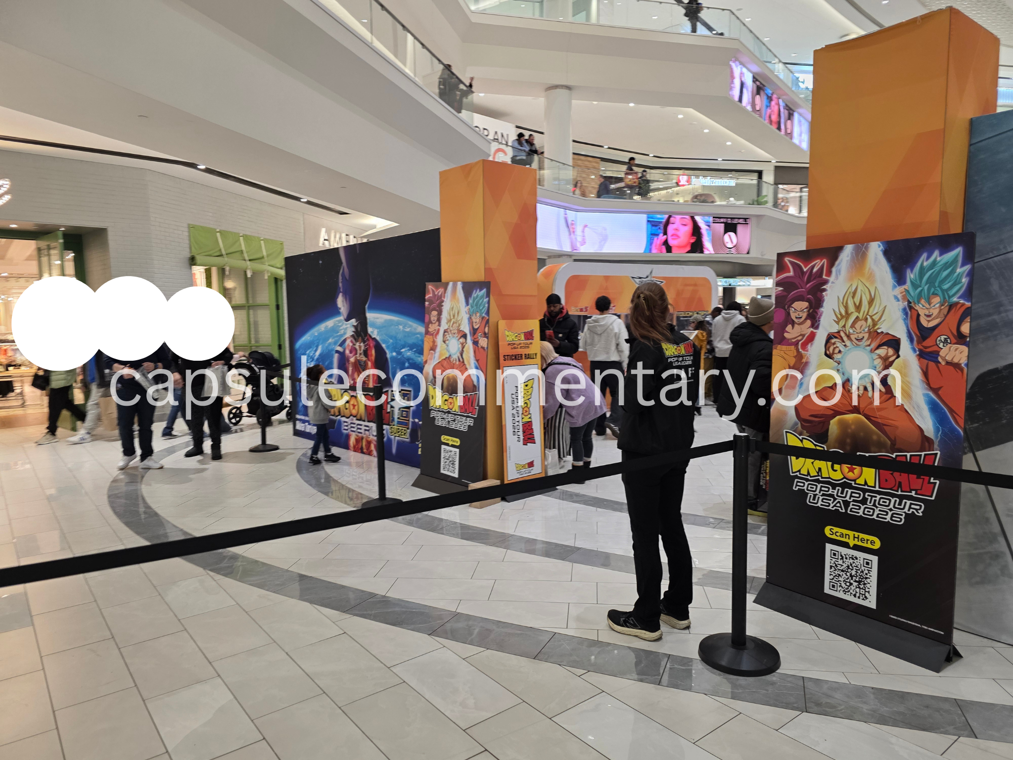 Dragon Ball Pop-Up Tour USA 2026 at the American Dream Mall in East Rutherford, New Jersey
