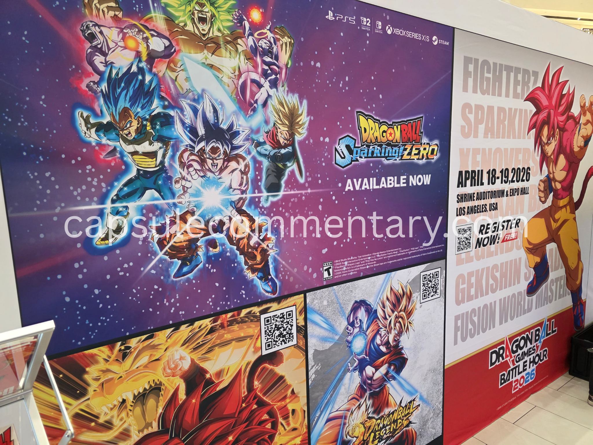 Dragon Ball Pop-Up Tour USA 2026 at the American Dream Mall in East Rutherford, New Jersey