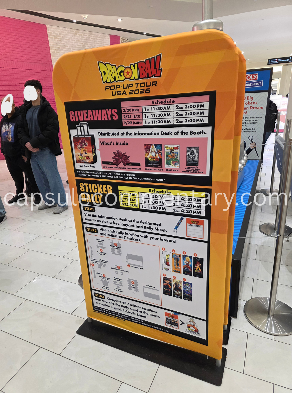 Dragon Ball Pop-Up Tour USA 2026 at the American Dream Mall in East Rutherford, New Jersey