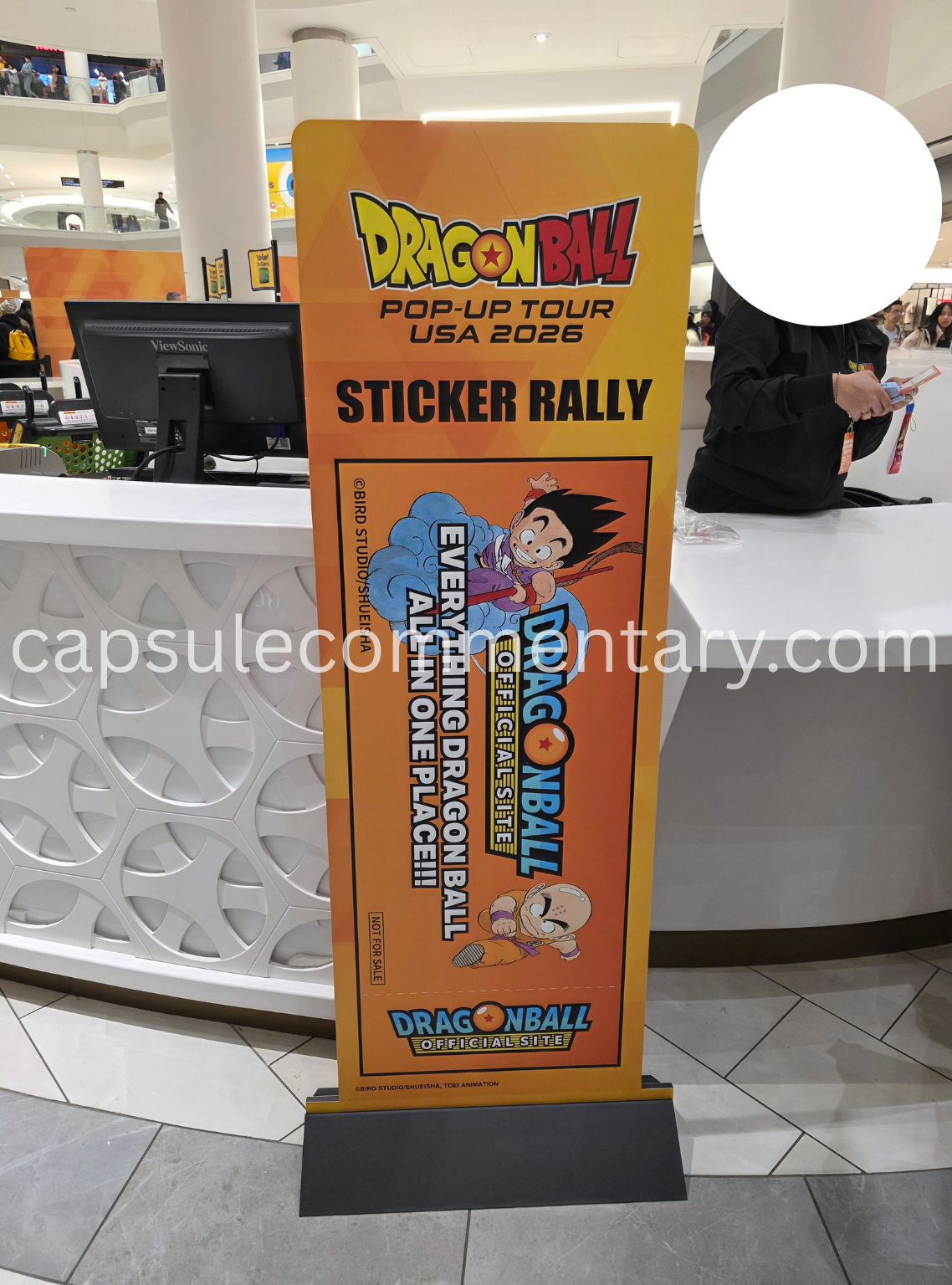 Dragon Ball Pop-Up Tour USA 2026 at the American Dream Mall in East Rutherford, New Jersey