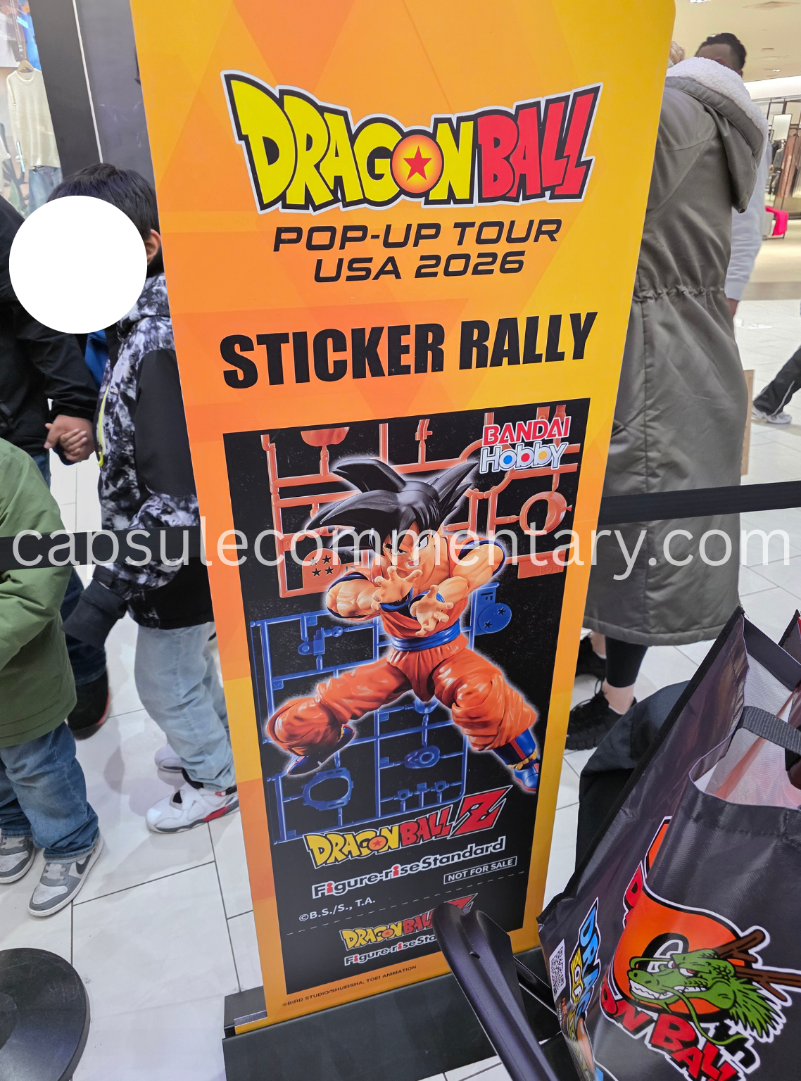 Dragon Ball Pop-Up Tour USA 2026 at the American Dream Mall in East Rutherford, New Jersey