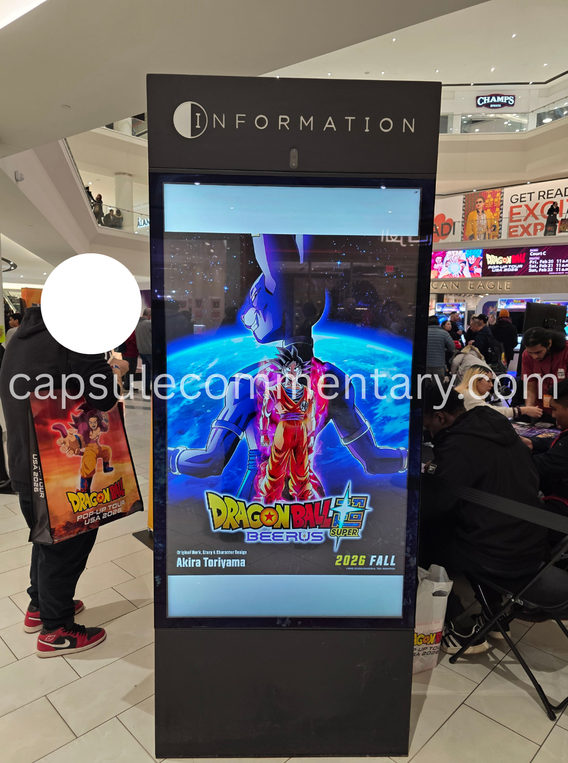 Dragon Ball Pop-Up Tour USA 2026 at the American Dream Mall in East Rutherford, New Jersey
