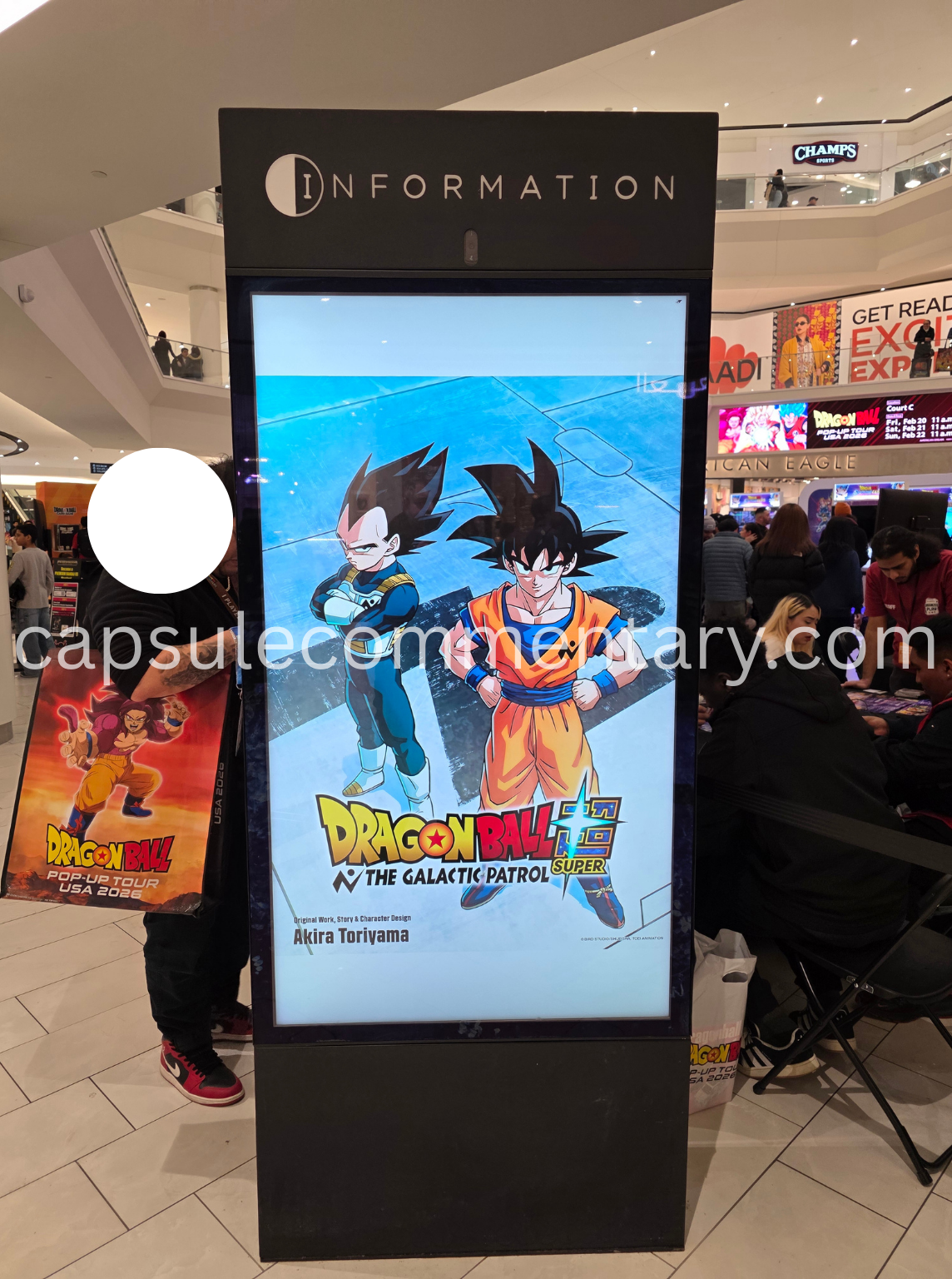 Dragon Ball Pop-Up Tour USA 2026 at the American Dream Mall in East Rutherford, New Jersey