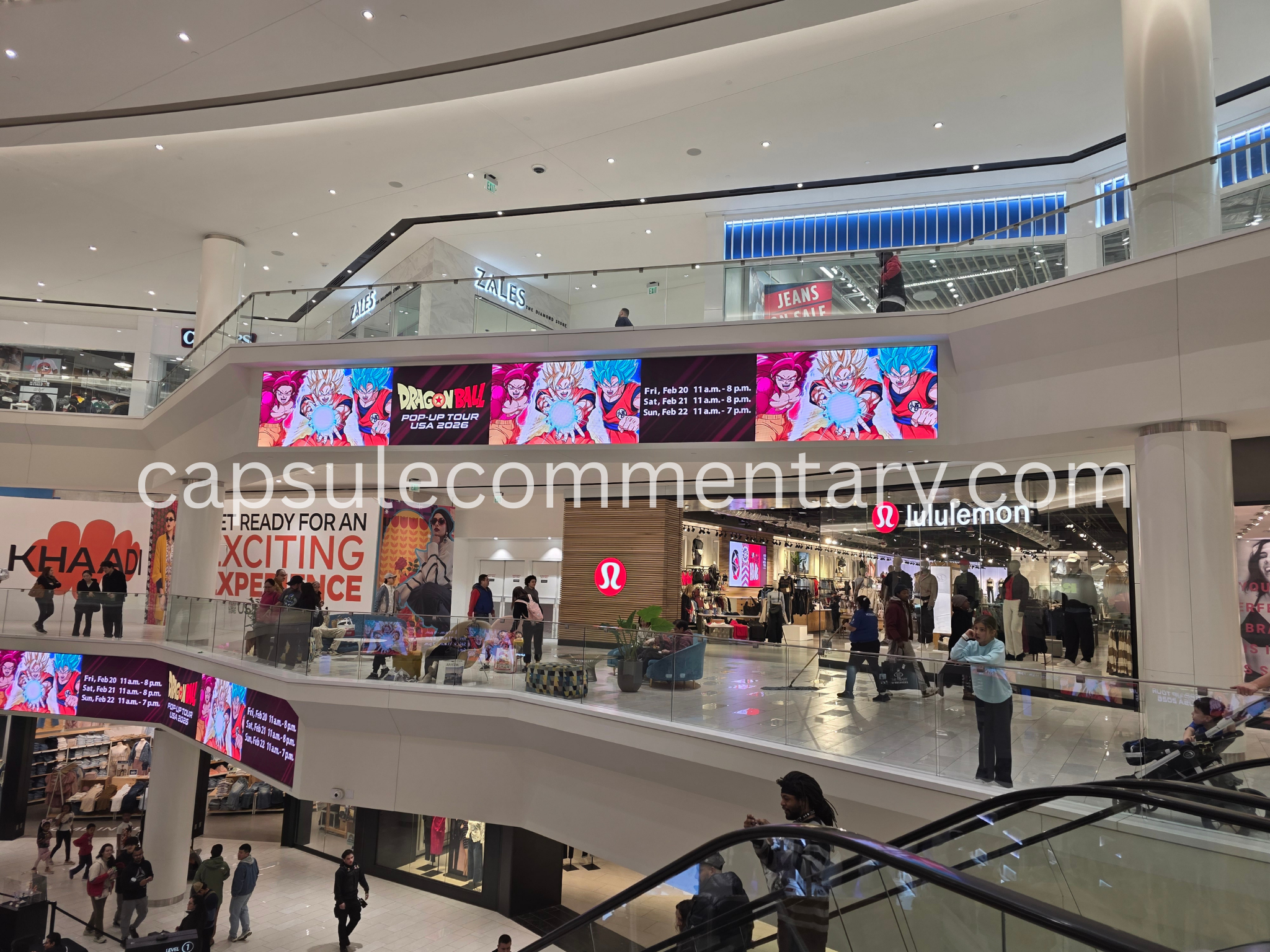 Dragon Ball Pop-Up Tour USA 2026 at the American Dream Mall in East Rutherford, New Jersey