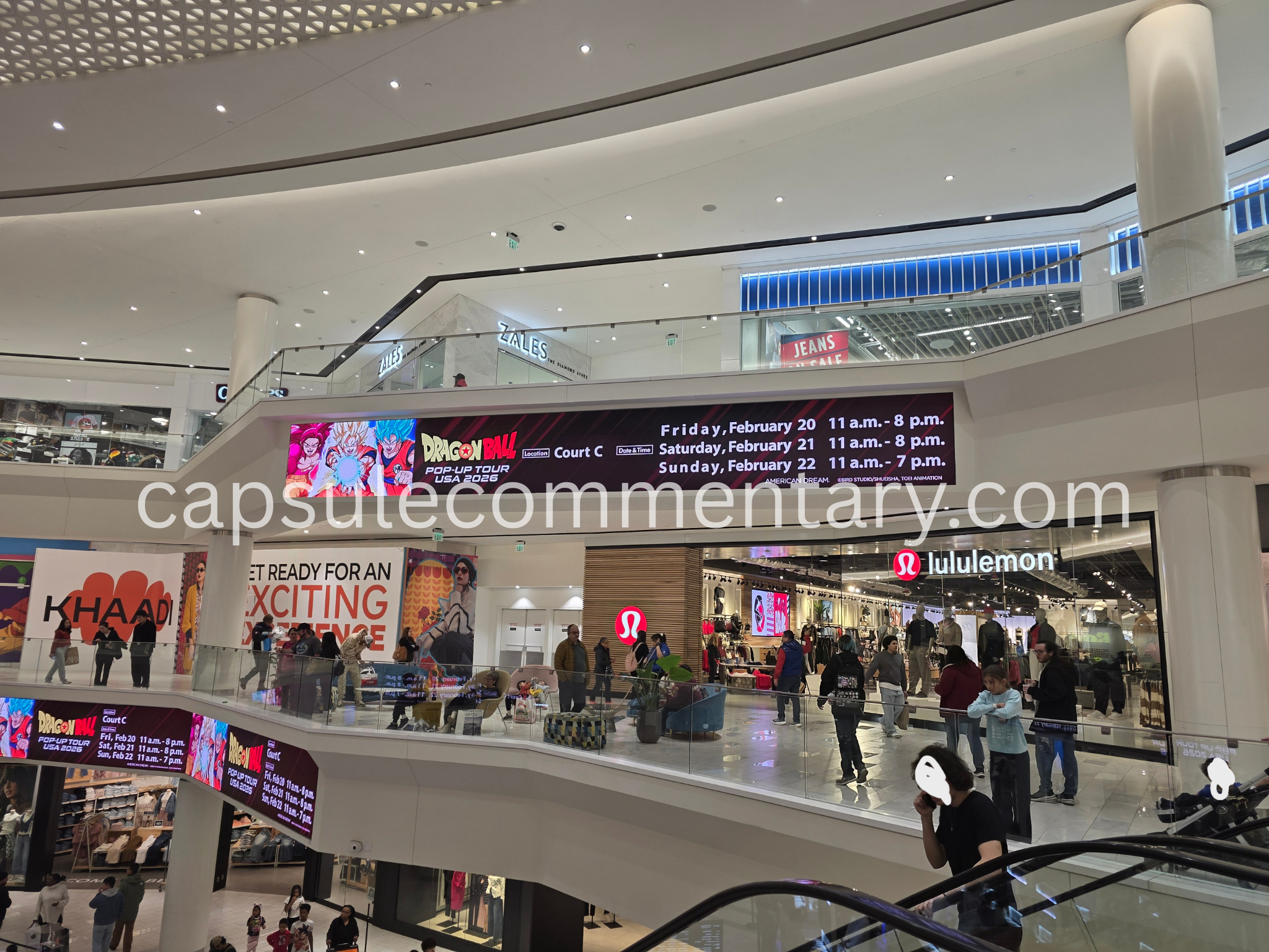 Dragon Ball Pop-Up Tour USA 2026 at the American Dream Mall in East Rutherford, New Jersey