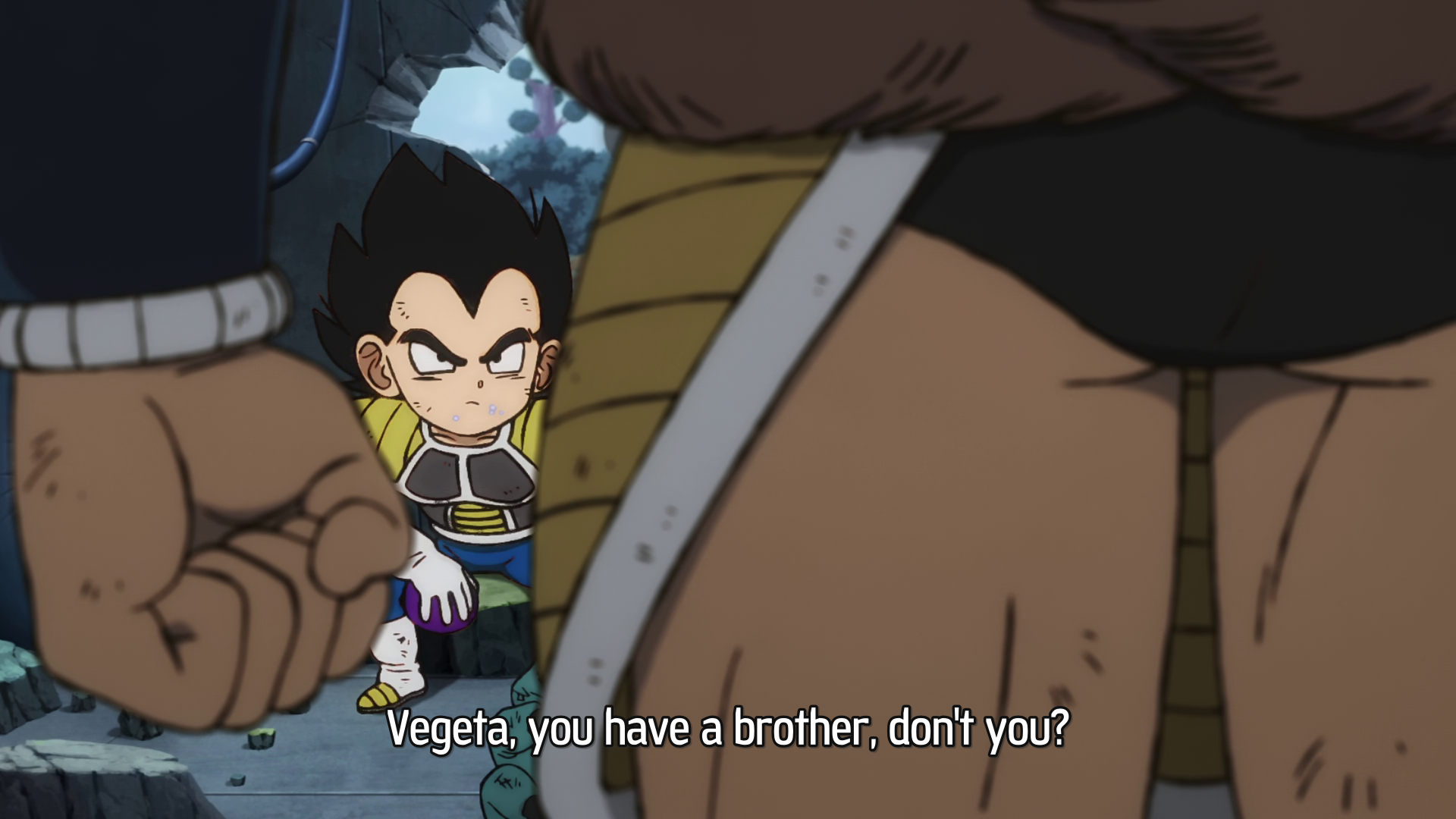 Dragon Ball Super: Broly. Classic anime camera angle...